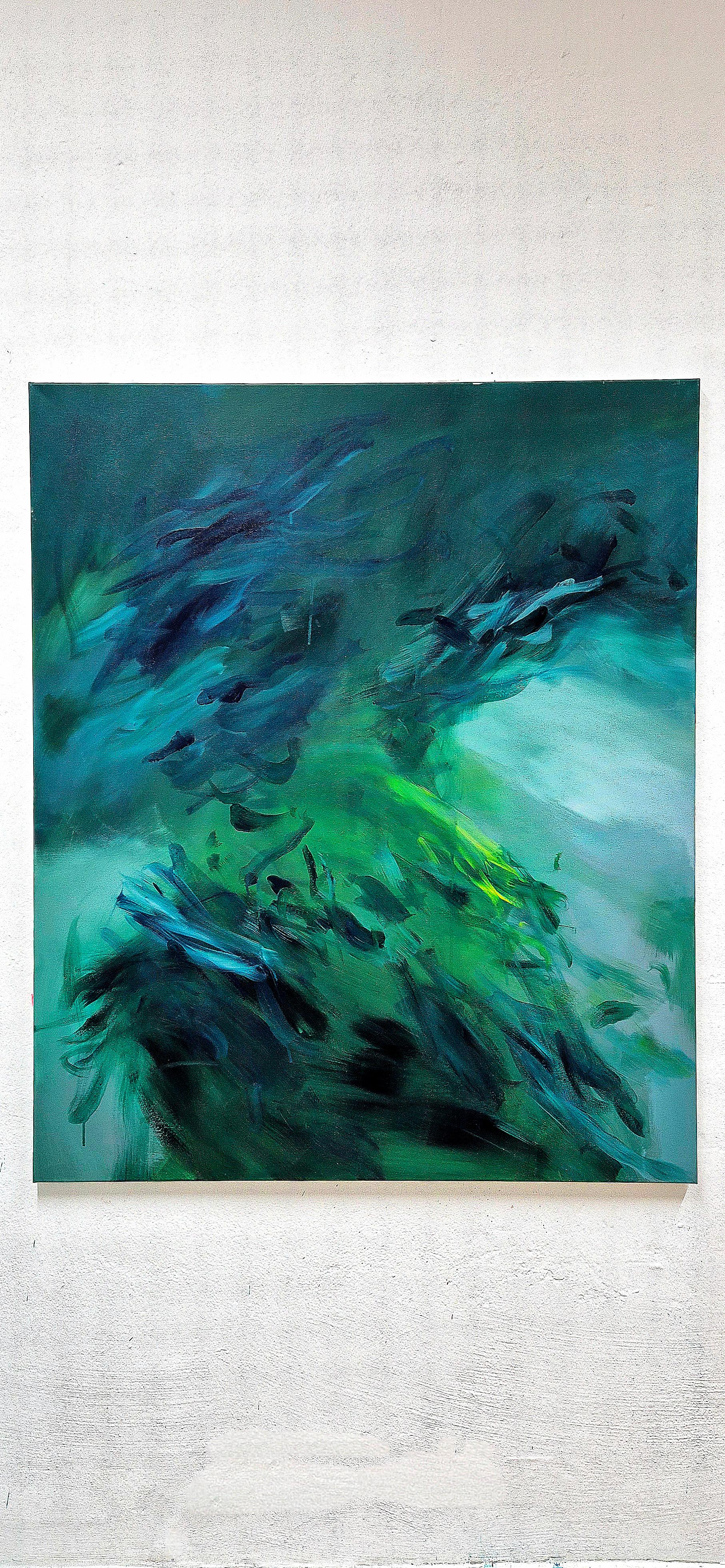 Feuerfedern - by Chris Kamprad Contemporary abstract Painting For Sale 5