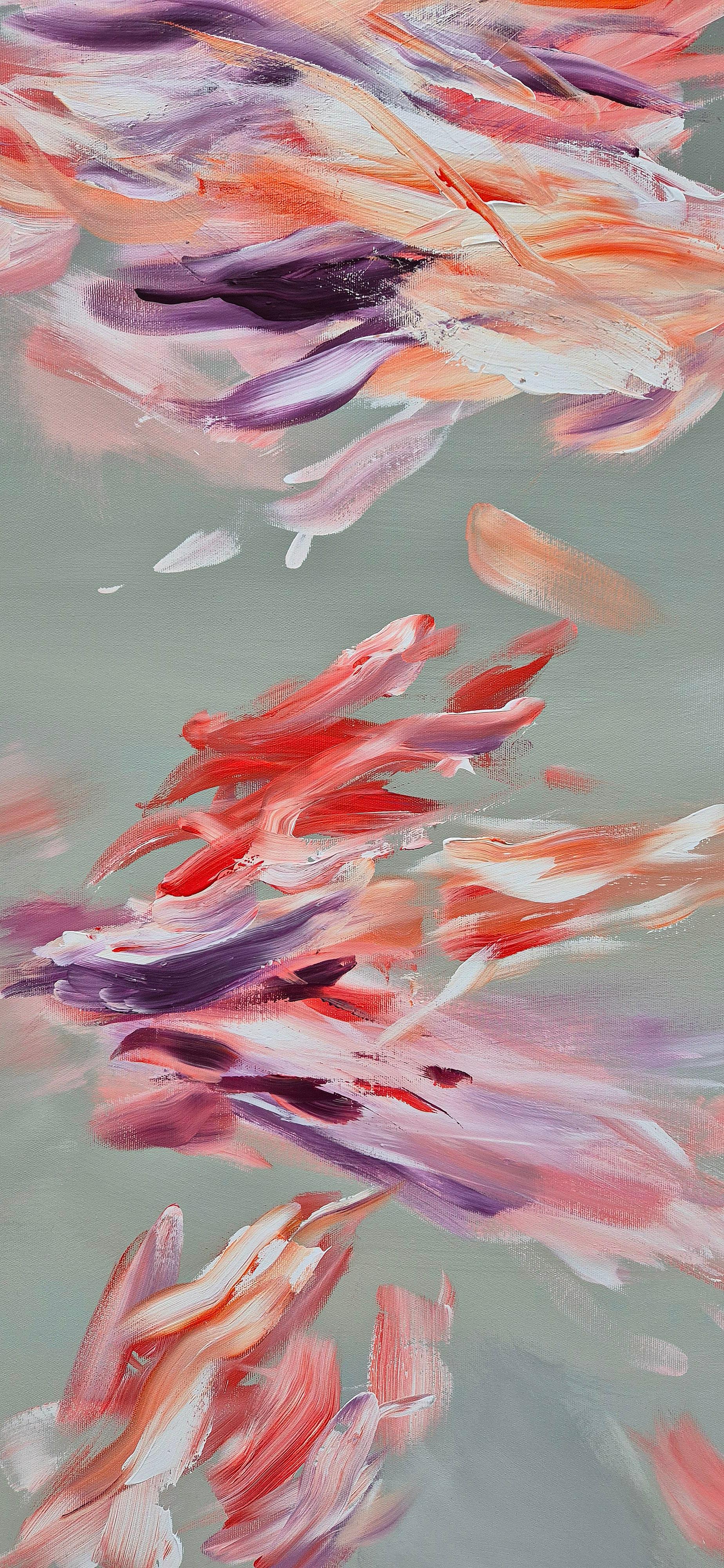 Feuerfedern - by Chris Kamprad Contemporary abstract Painting For Sale 6