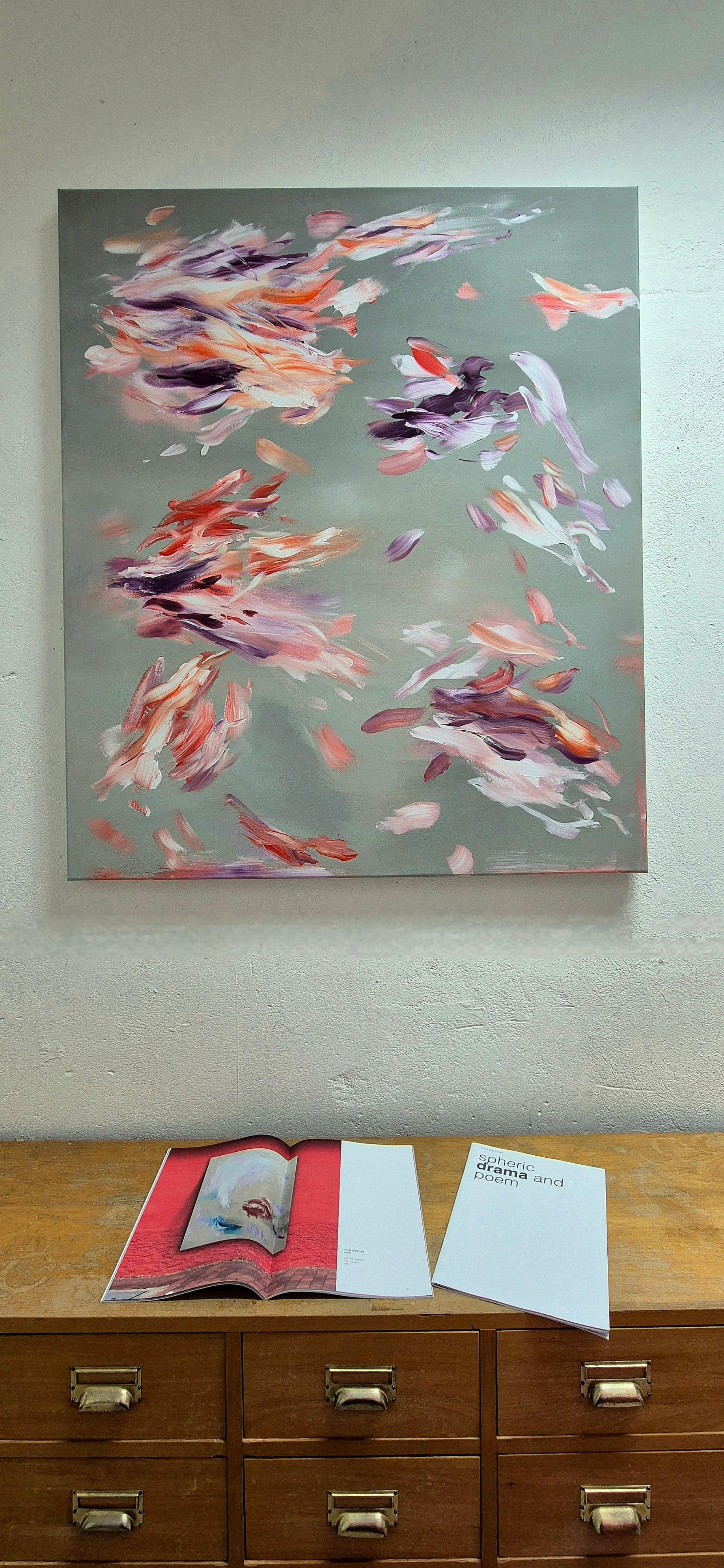 Feuerfedern - by Chris Kamprad Contemporary abstract Painting For Sale 7