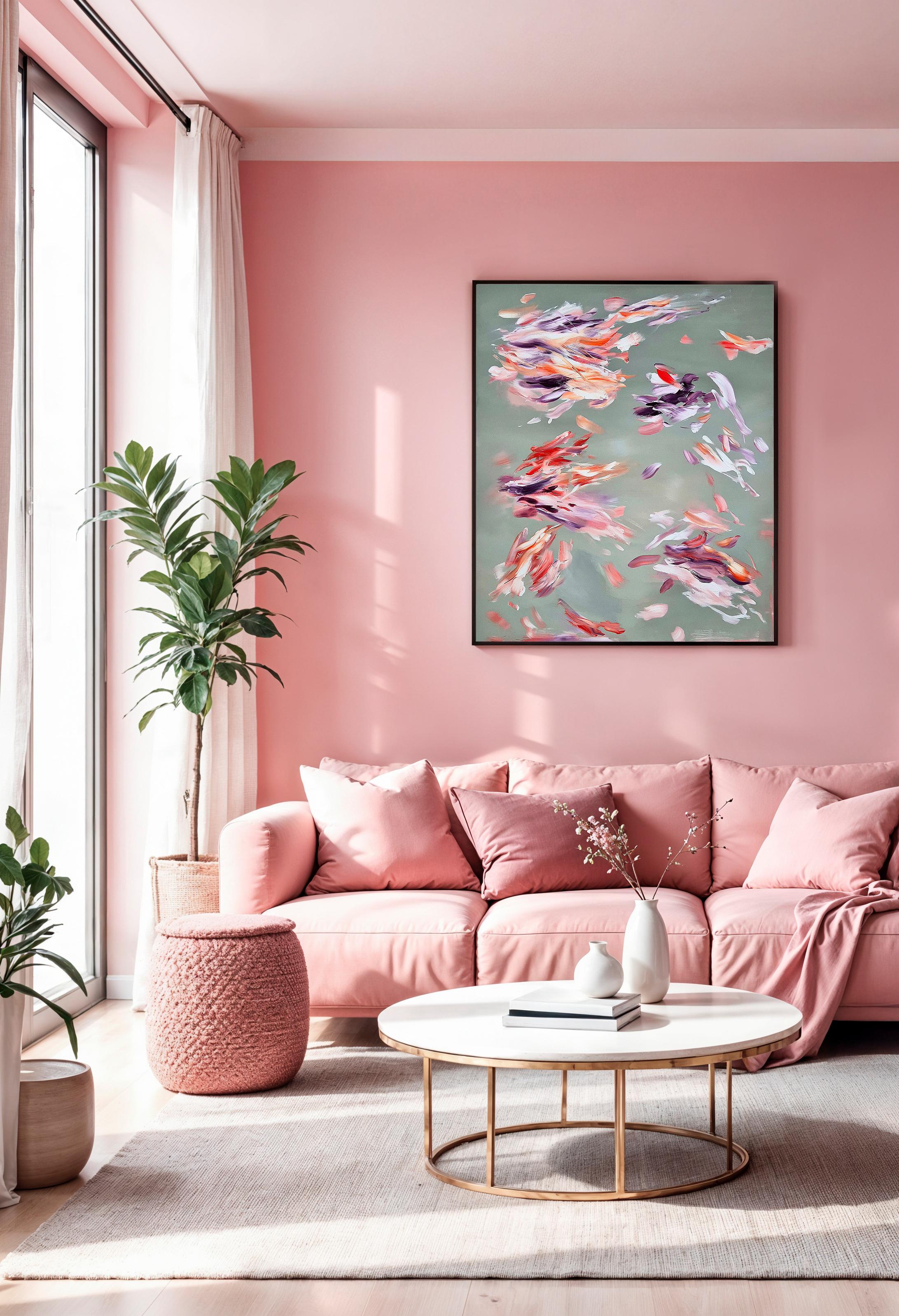 Feuerfedern - by Chris Kamprad Contemporary abstract Painting For Sale 8
