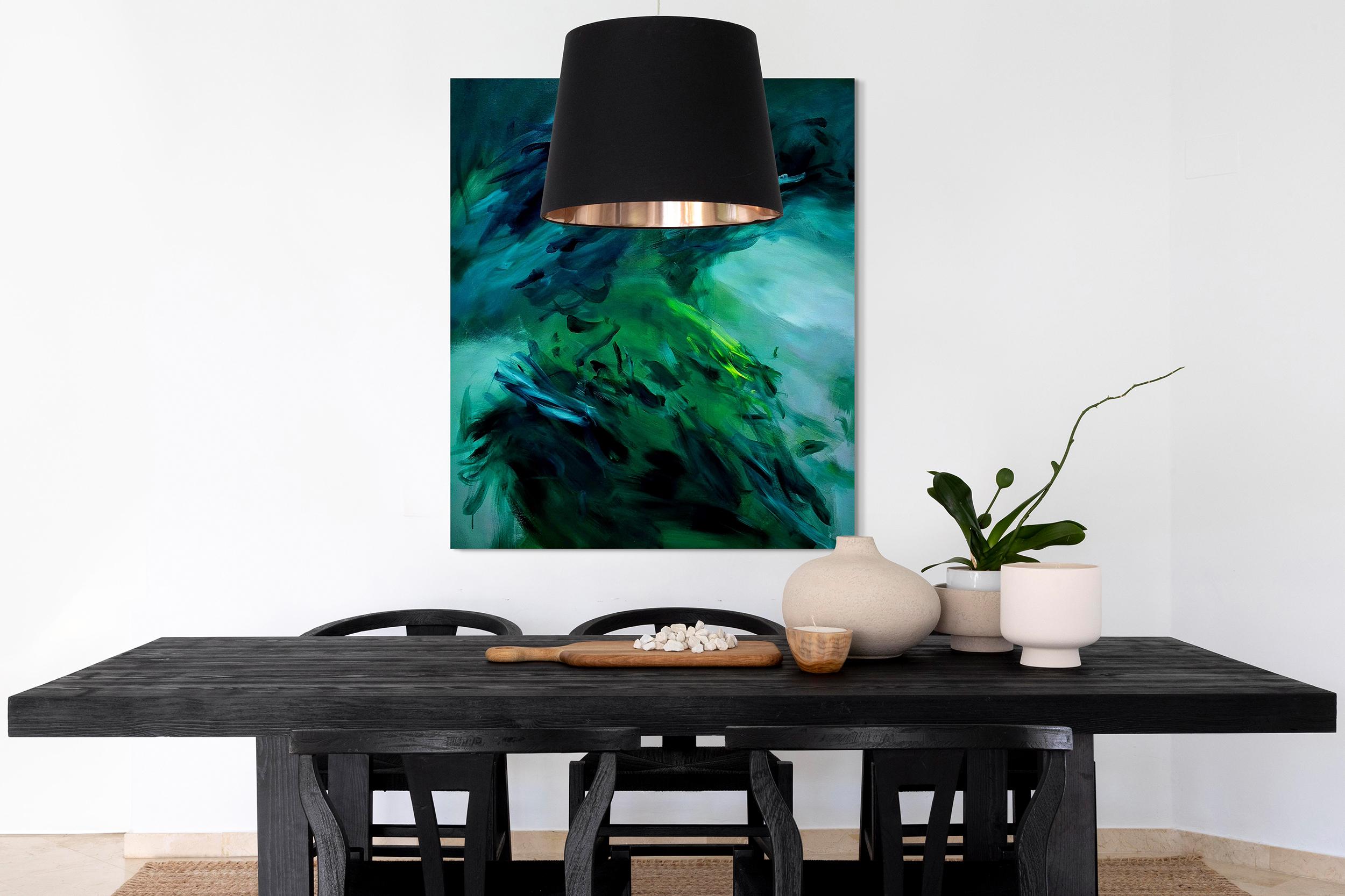 Feuerfedern - by Chris Kamprad Contemporary abstract Painting For Sale 8
