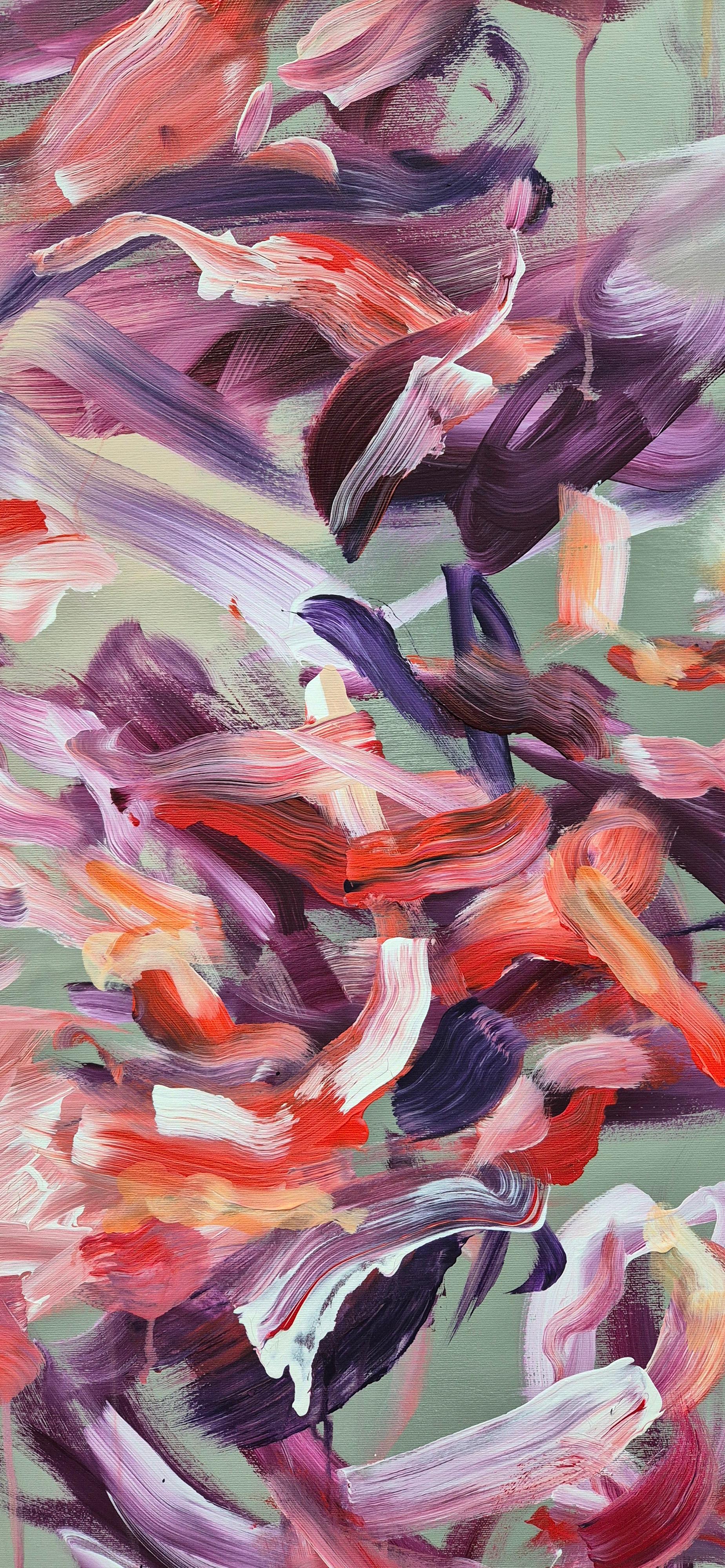 Lush - Contemporary abstract Painting For Sale 7