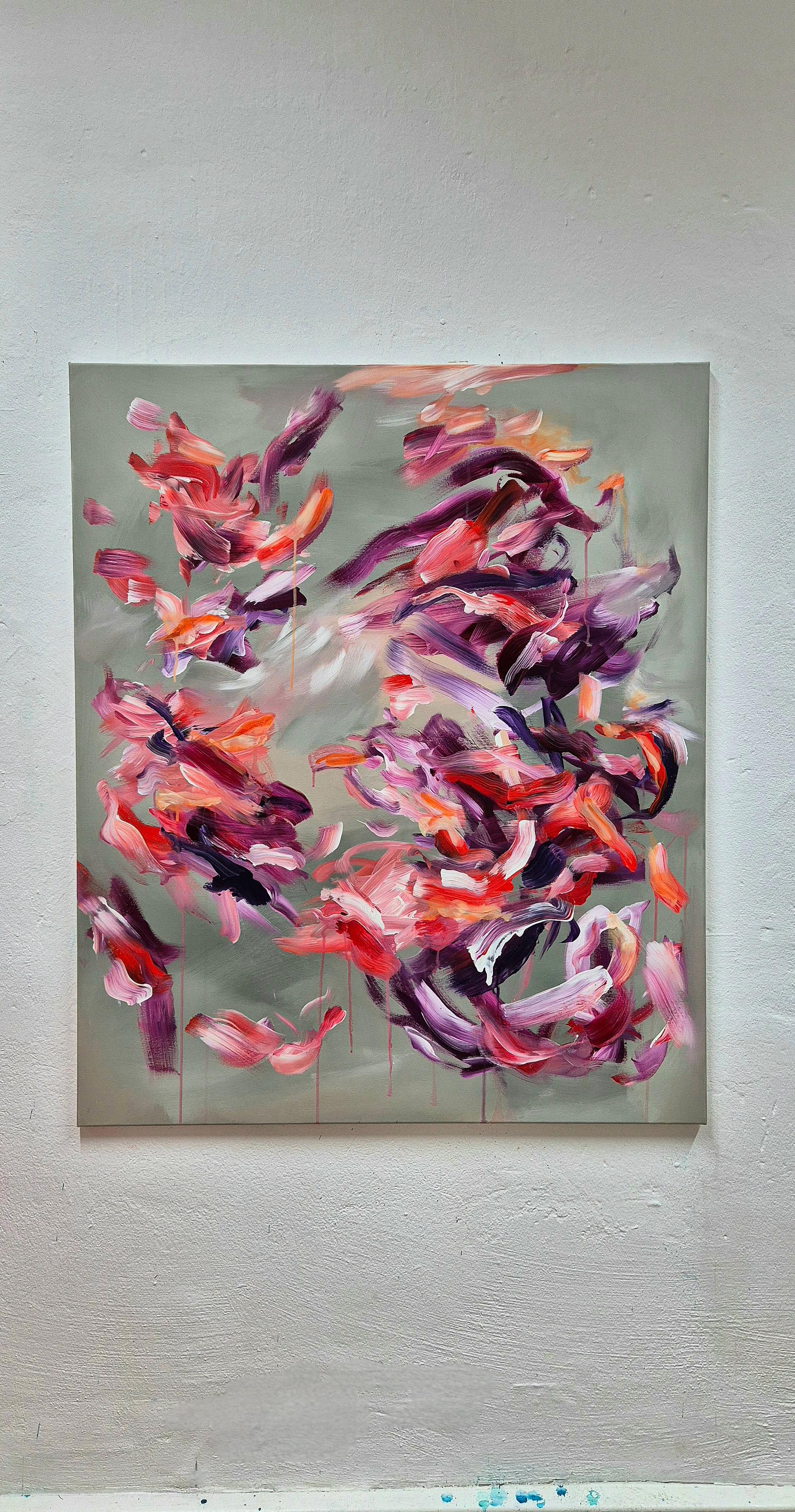 Lush - Contemporary abstract Painting For Sale 2