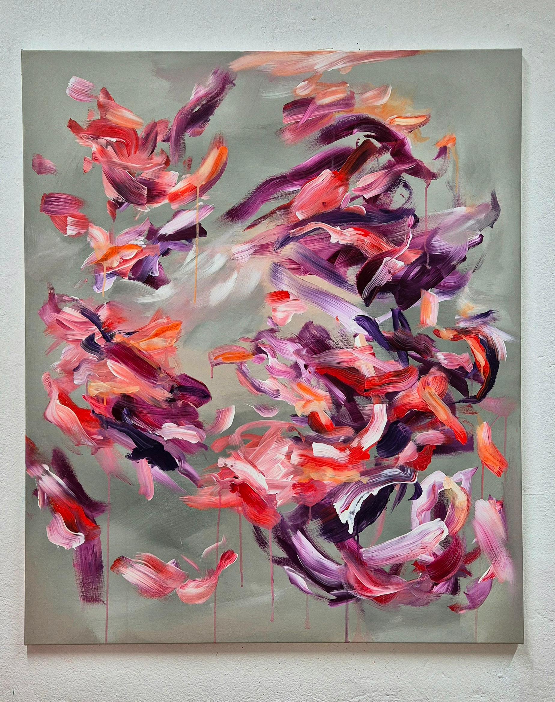 Lush - Contemporary abstract Painting For Sale 3