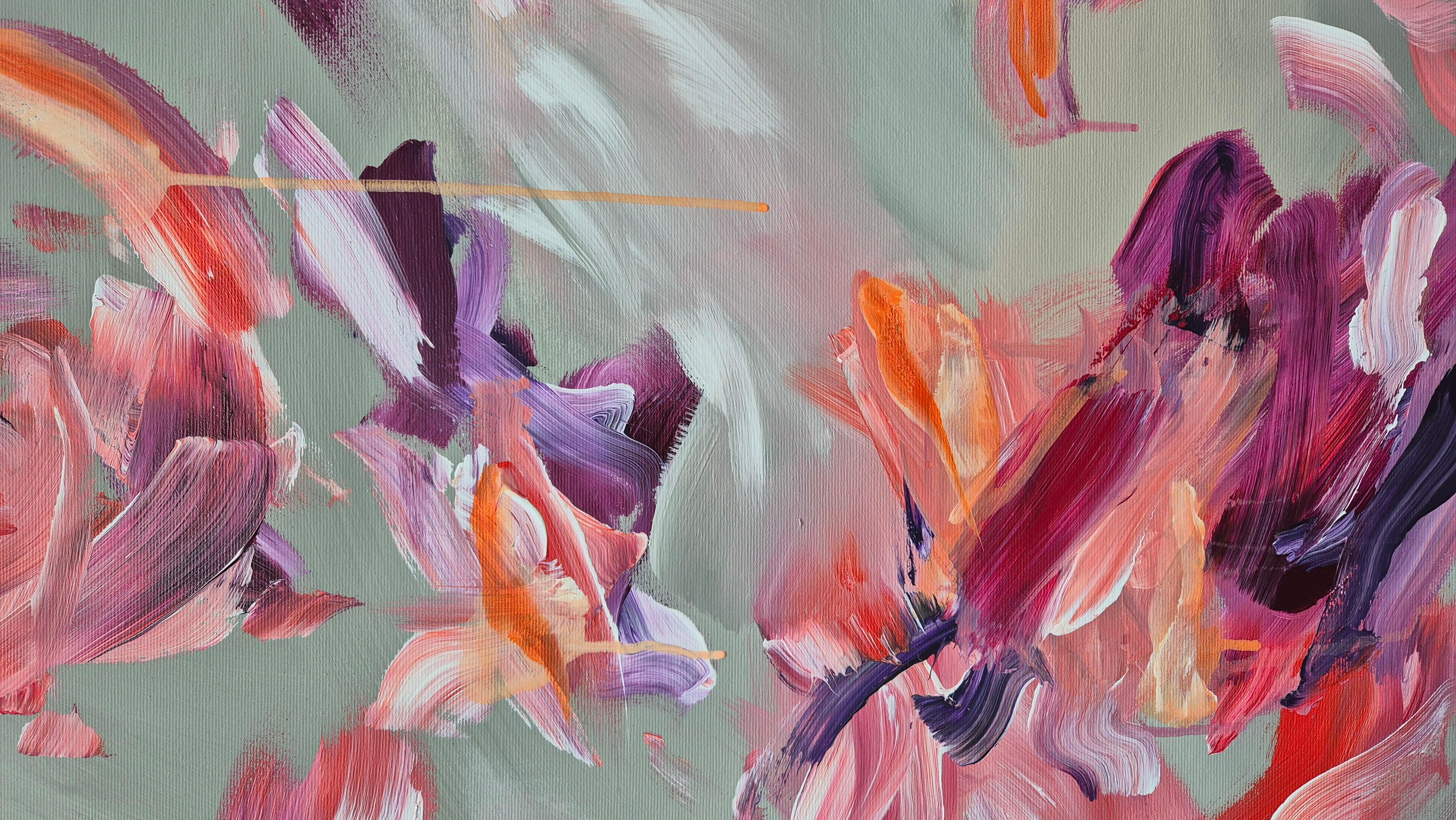 Lush - Contemporary abstract Painting For Sale 5