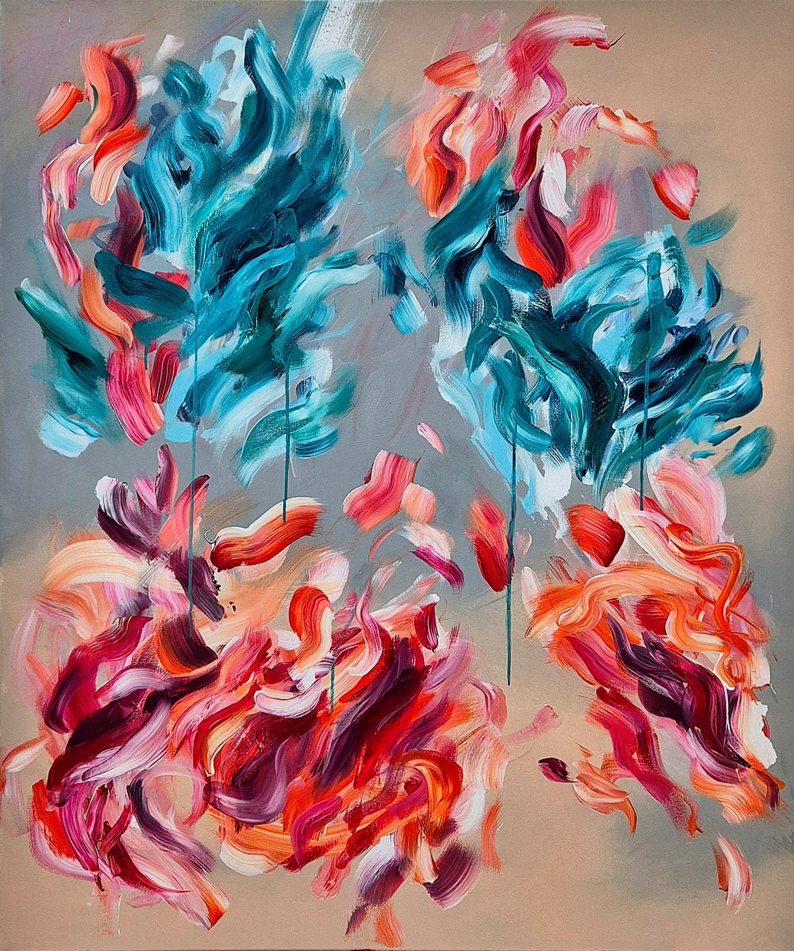 Marillenglanz - Contemporary abstract Painting