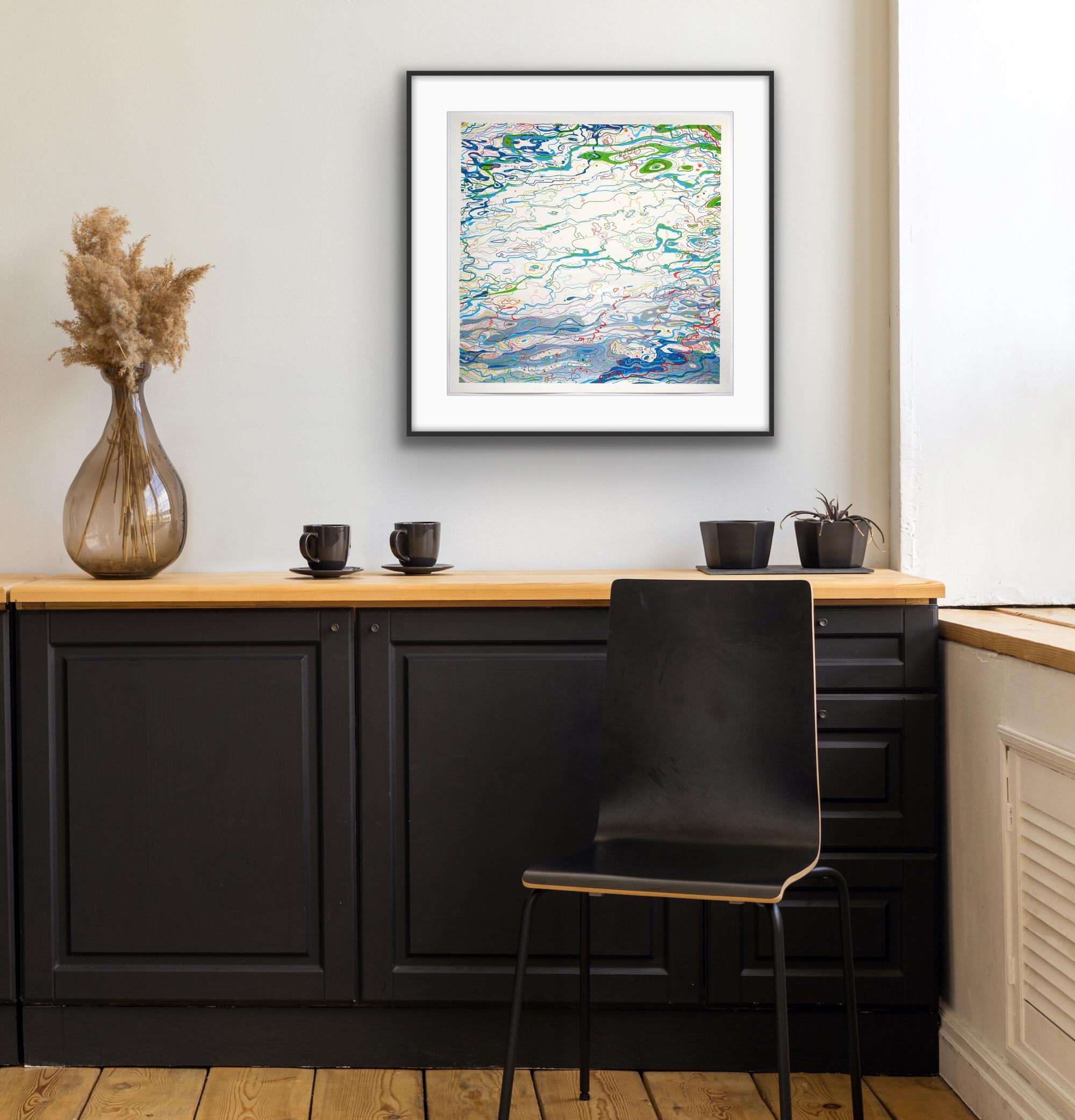 Ripples of Colours de Chris Keegan, art contemporain, impression en édition limitée 1