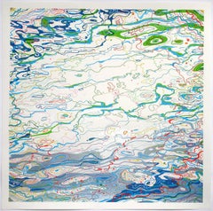 Ripples of Colours, Clean Bright Contemporary Art, Colourful Abstract Water Art