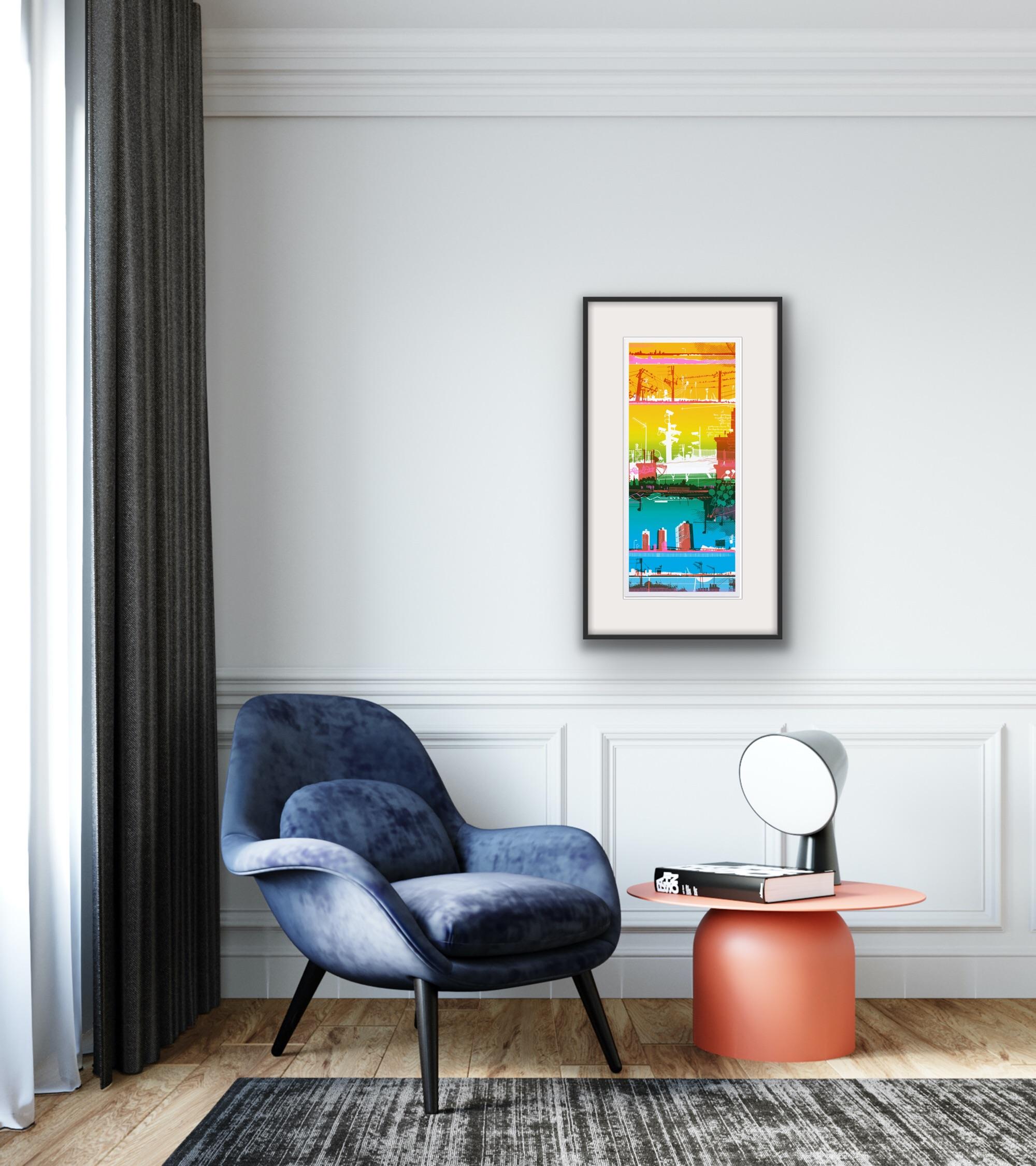 Sky St, Chris Keegan, Limited edition print, Cityscape, Contemporary  For Sale 3