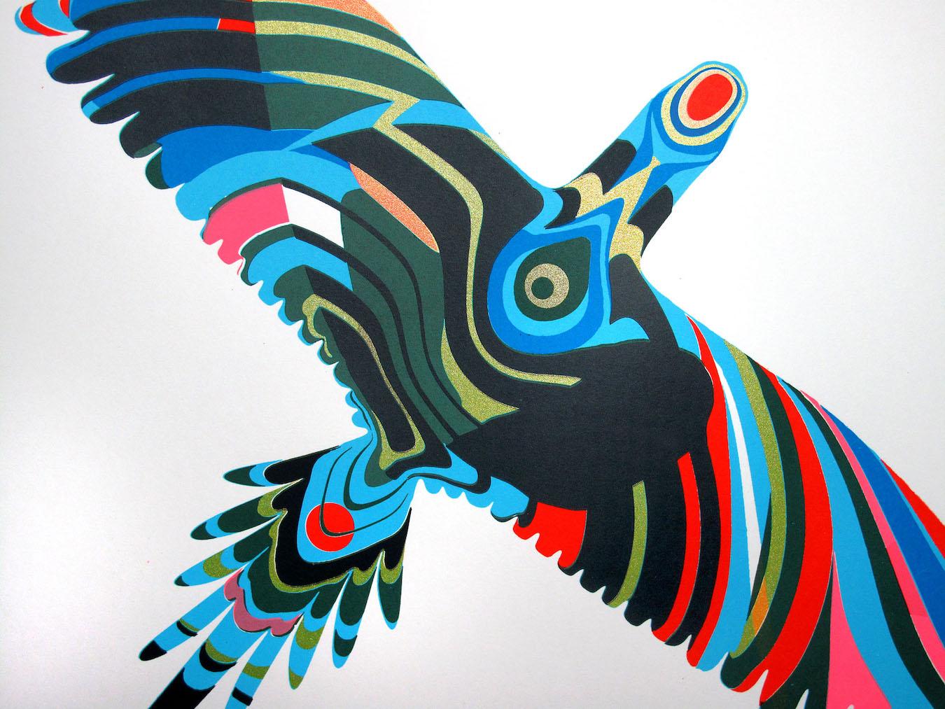 The Gift of Flight, Chris Keegan, Limited edition screen print, Pop art for sale For Sale 1