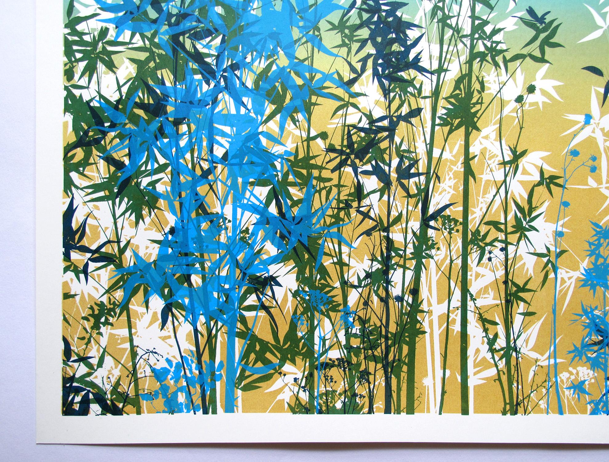 Bamboo Kingdom, floral art, limited edition art, affordable art For Sale 1