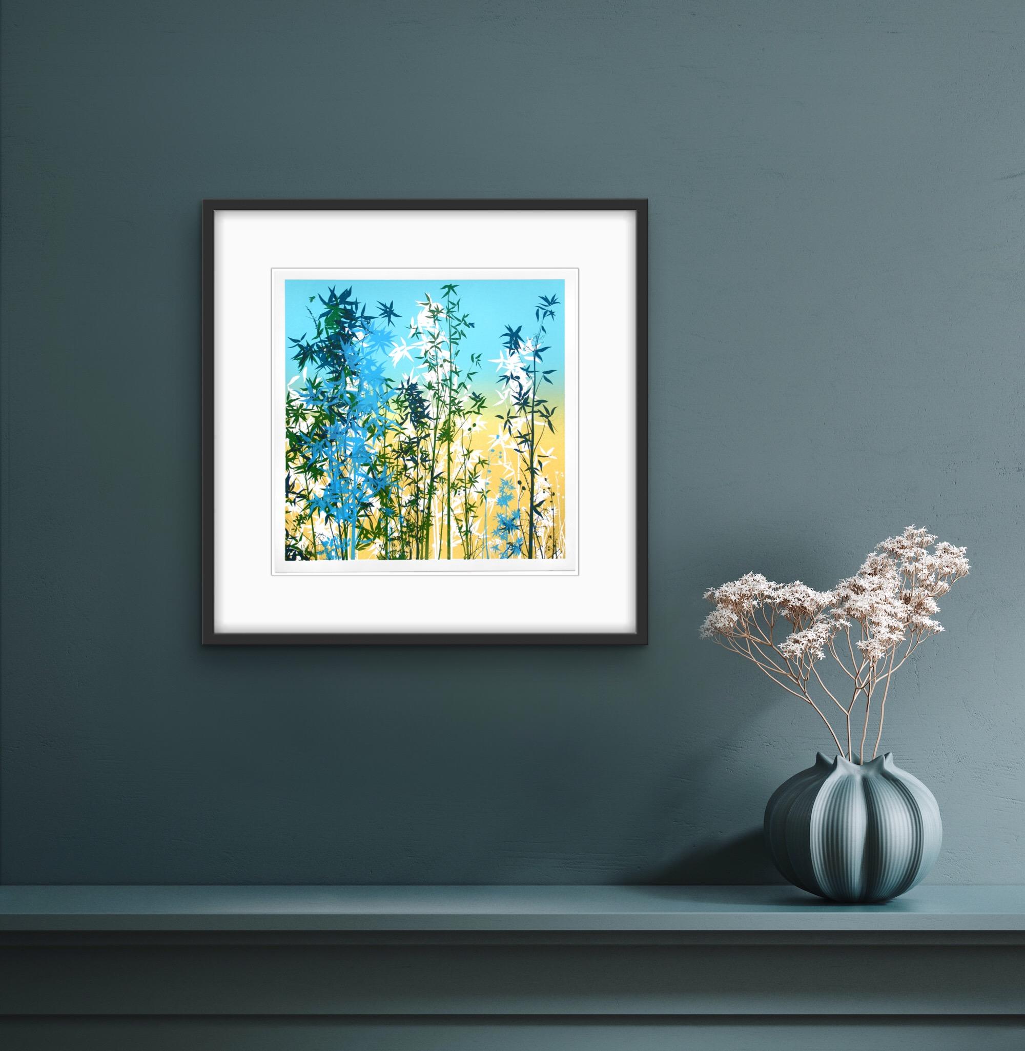 Bamboo Kingdom, floral art, limited edition art, affordable art For Sale 4