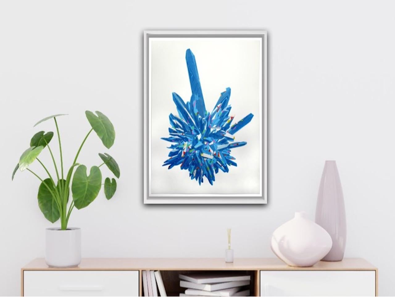 Chris Keegan
Blue Gemstone
Limited Edition Silkscreen Print
Edition of 50
Size: H 42cm x W 30cm x D 0.1cm
Sold Unframed
(Please note that in situ images are purely an indication of how a piece may look.)

Blue Gemstone is a limited edition