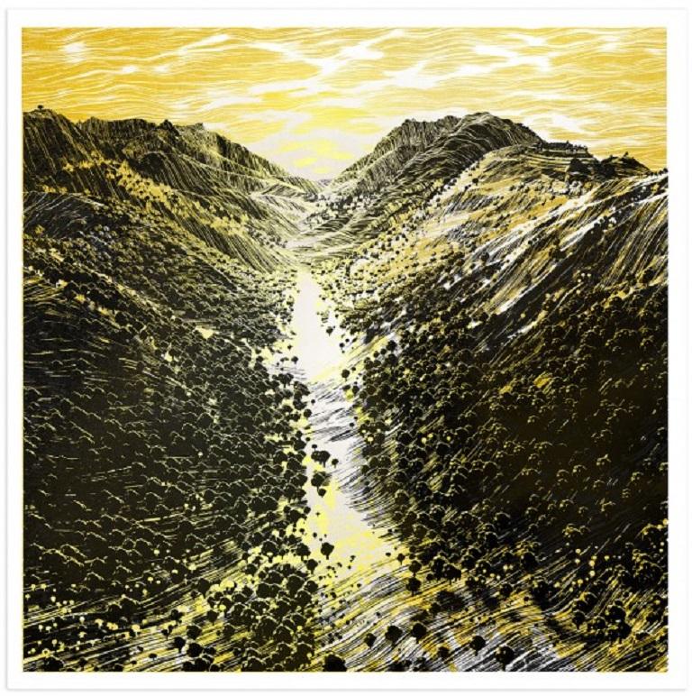 Chris Keegan, Valley of Gold, Limited edition landscape print For Sale 2