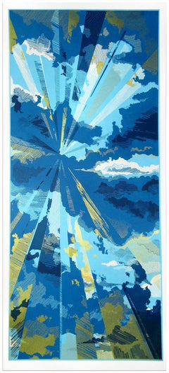 Cloudburst and Daisy Field diptych