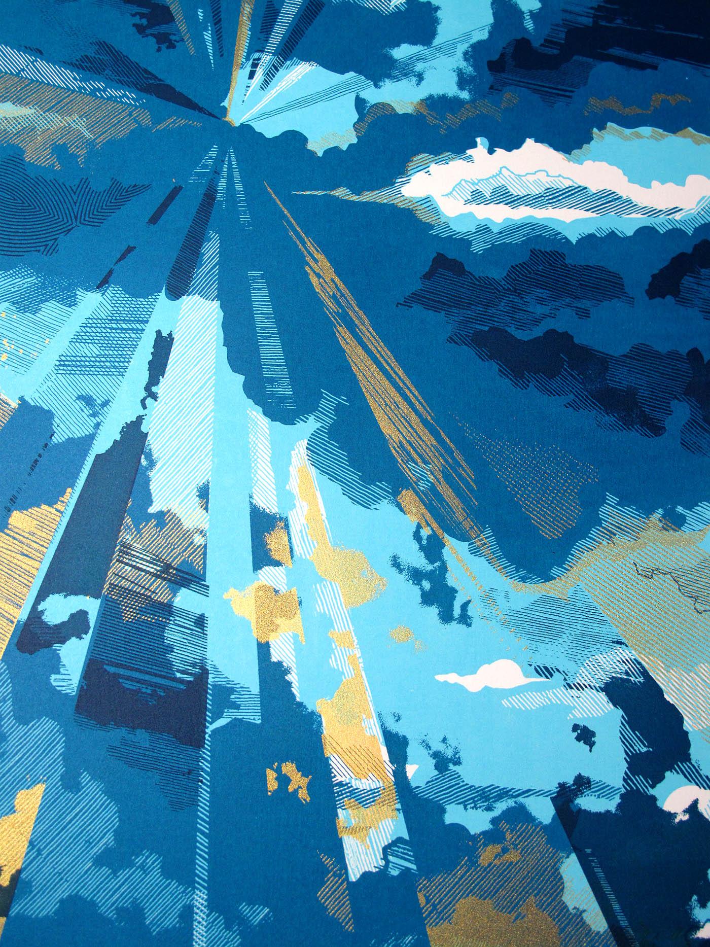 Cloudburst avec sérigraphie de Chris Keegan en vente 2