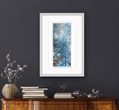 Silberholz, Chris Keegan, Kunst im zeitgenössischen Stil, blaue Kunst, handgefertigte Drucke