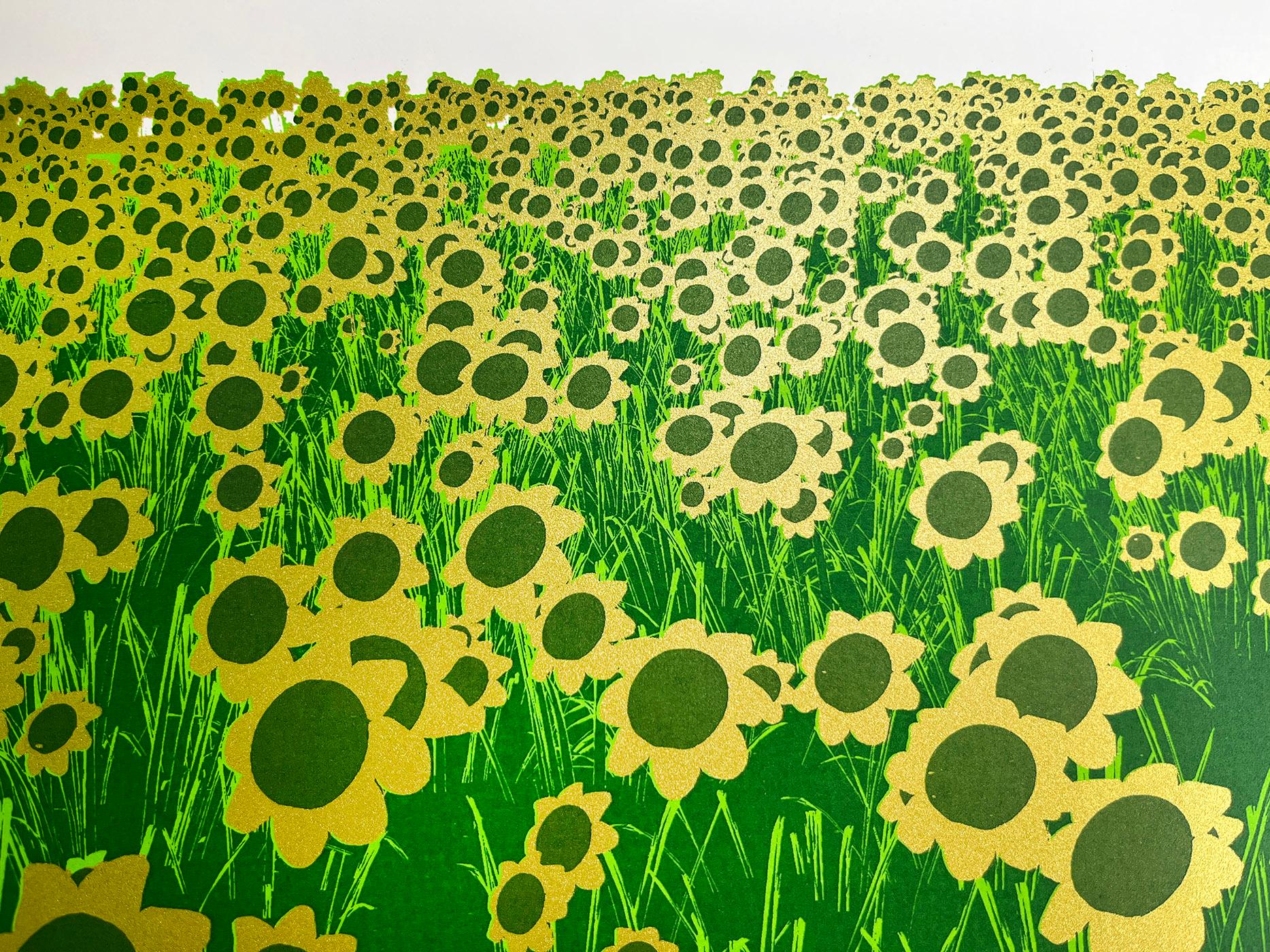 Girasoles, Edición Limitada, Arte Contempor�áneo en venta 4