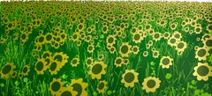 Sunflowers & Meadow, Diptych, Limited Edition Print, Contemporary Art