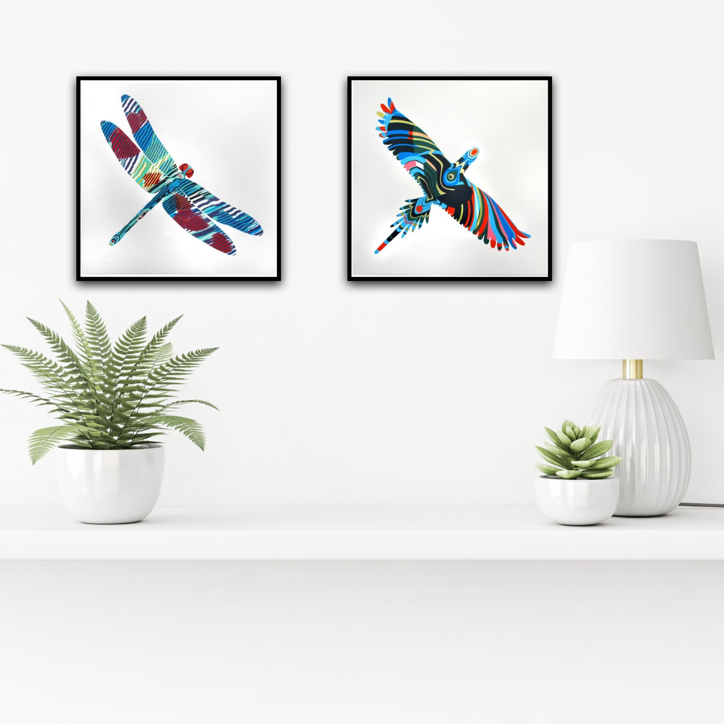 The Gift of Flight and Dragonfly - Print by Chris Keegan