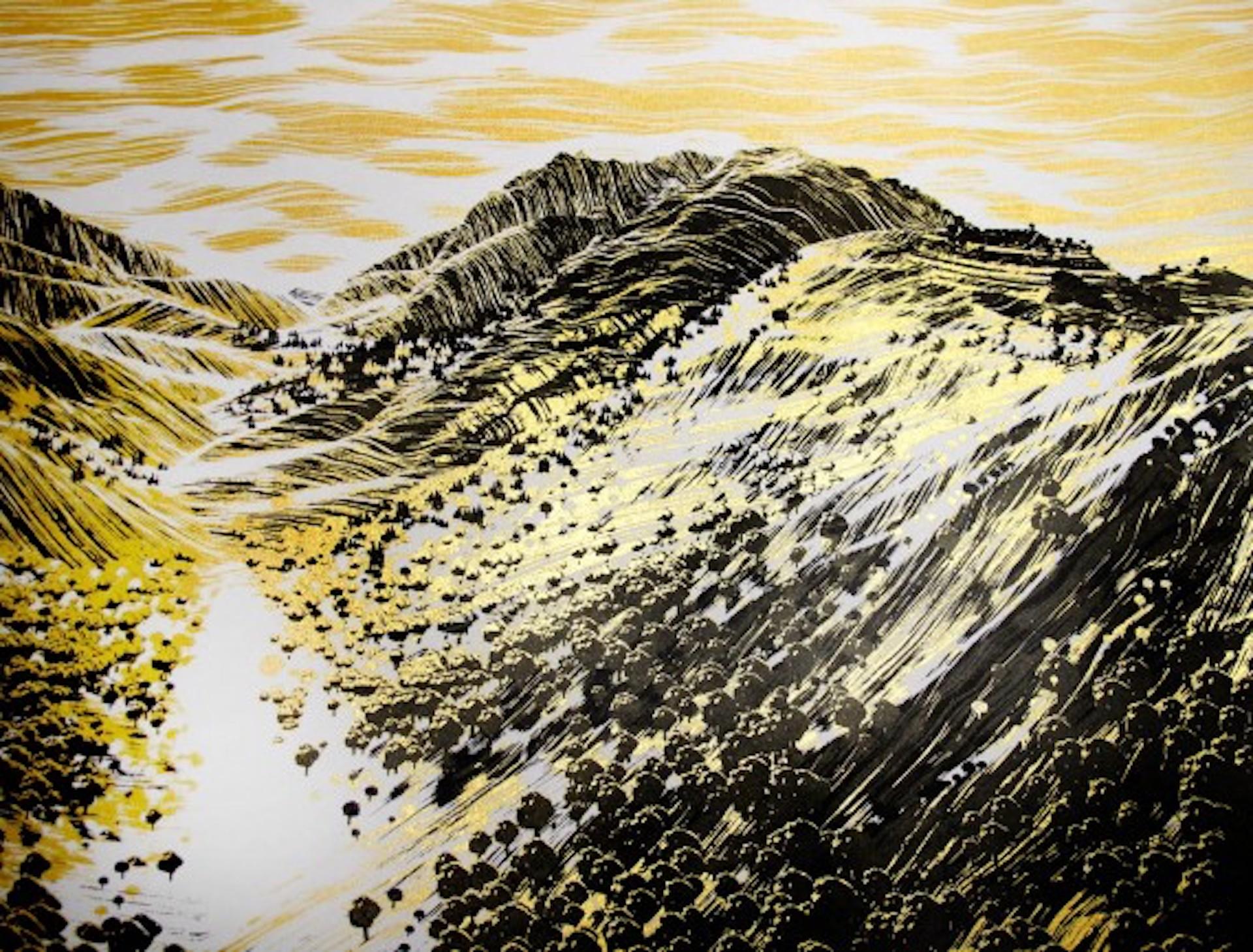 Valley Of Gold, Chris Keegan, Limited Edition Print, Landscape Art, Affordable For Sale 1