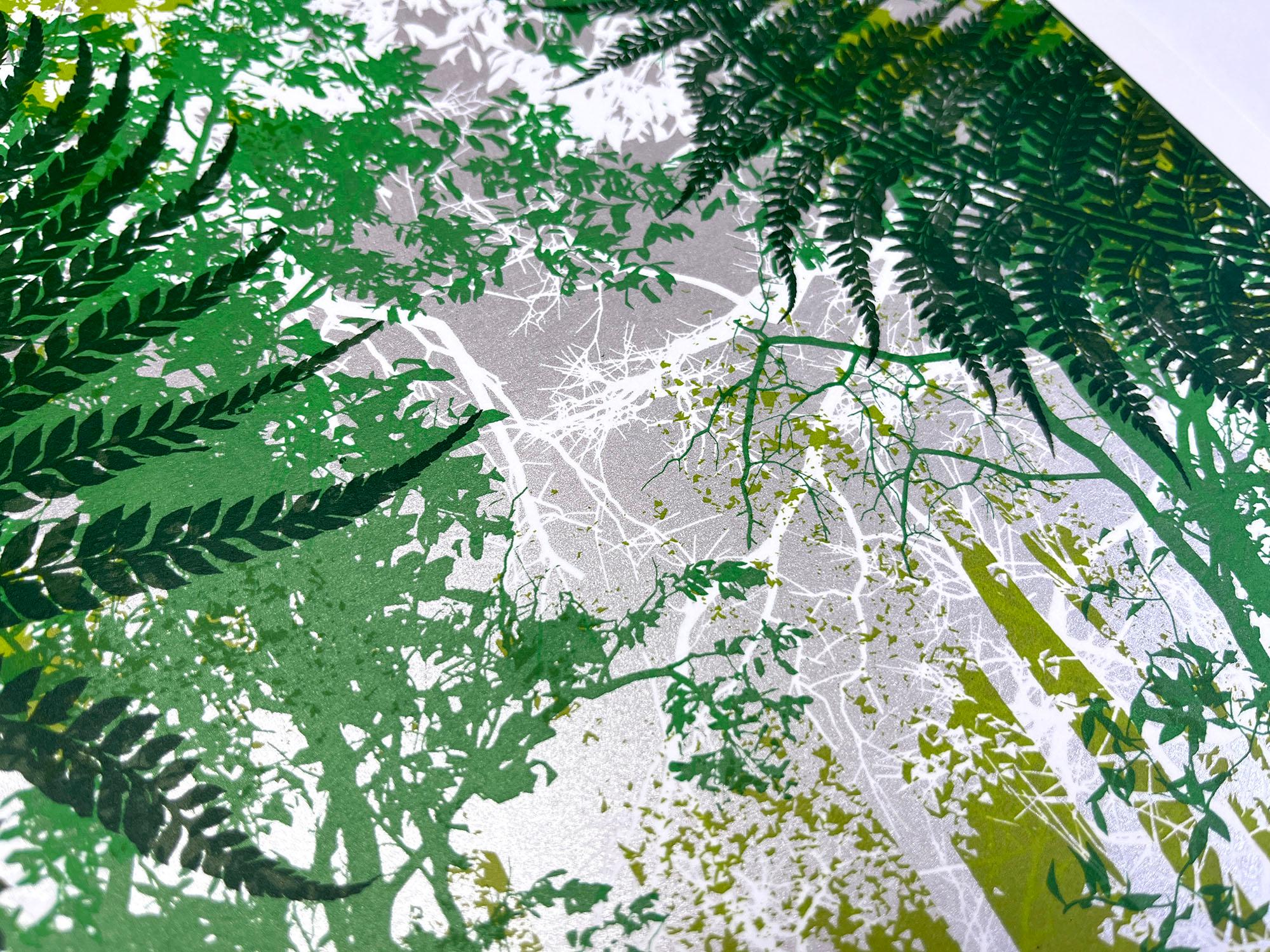 Orquídea silvestre, Impresión en edición limitada, Floral, Naturaleza, Paisaje - Print Verde de Chris Keegan