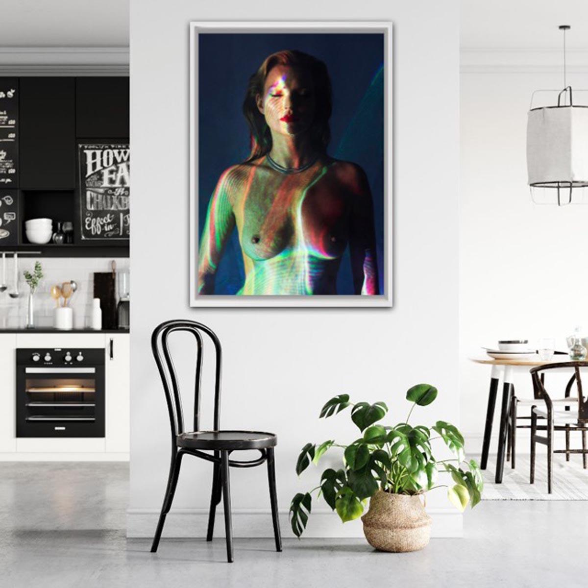 She’s Light (Laser 2), Chris Levine, Kate Moss Print, Celebrity Art, Light Art 1