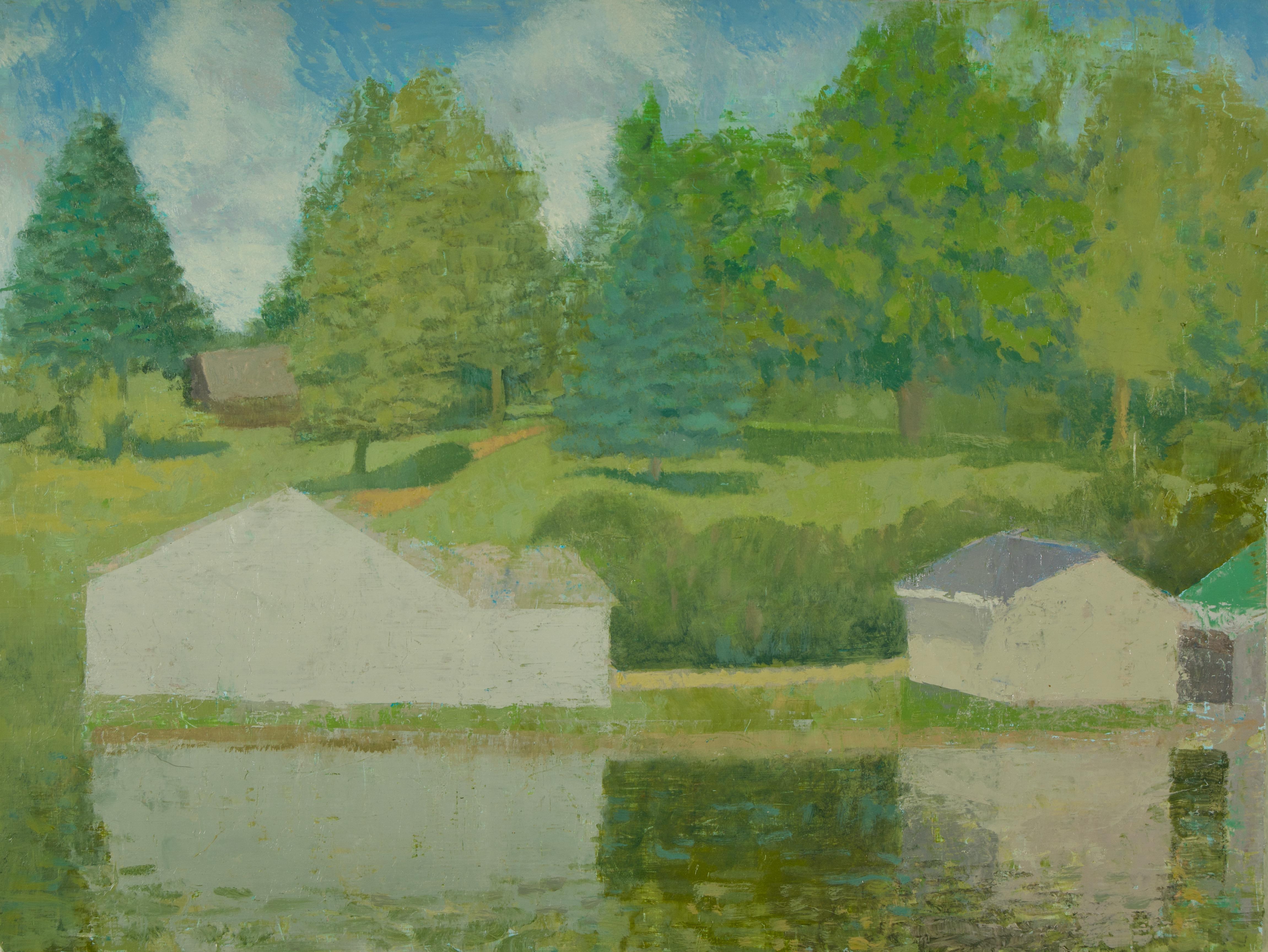 Chris Liberti Landscape Painting - Lime Lake