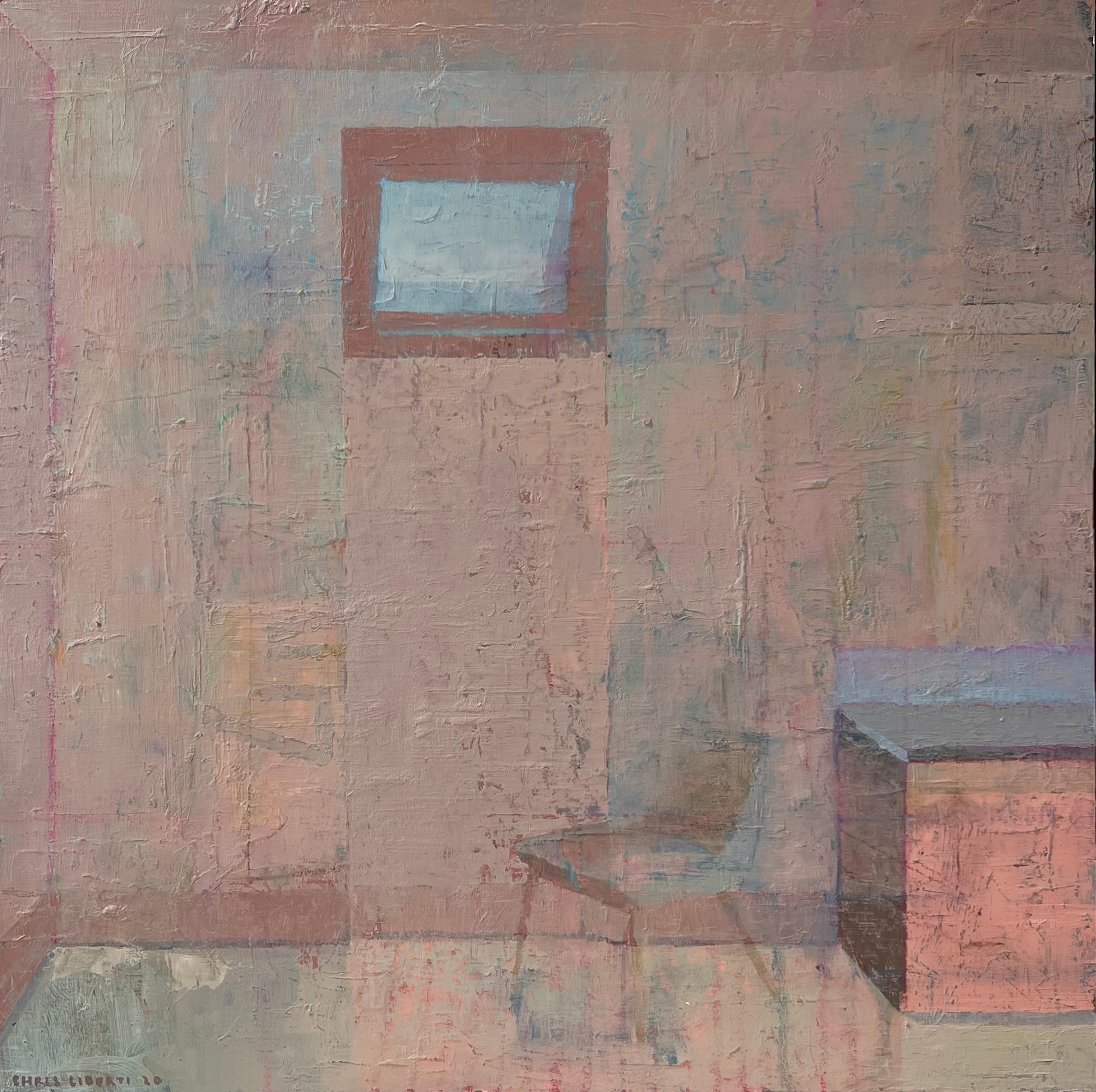 Chris Liberti Abstract Painting - Pink Cabinet