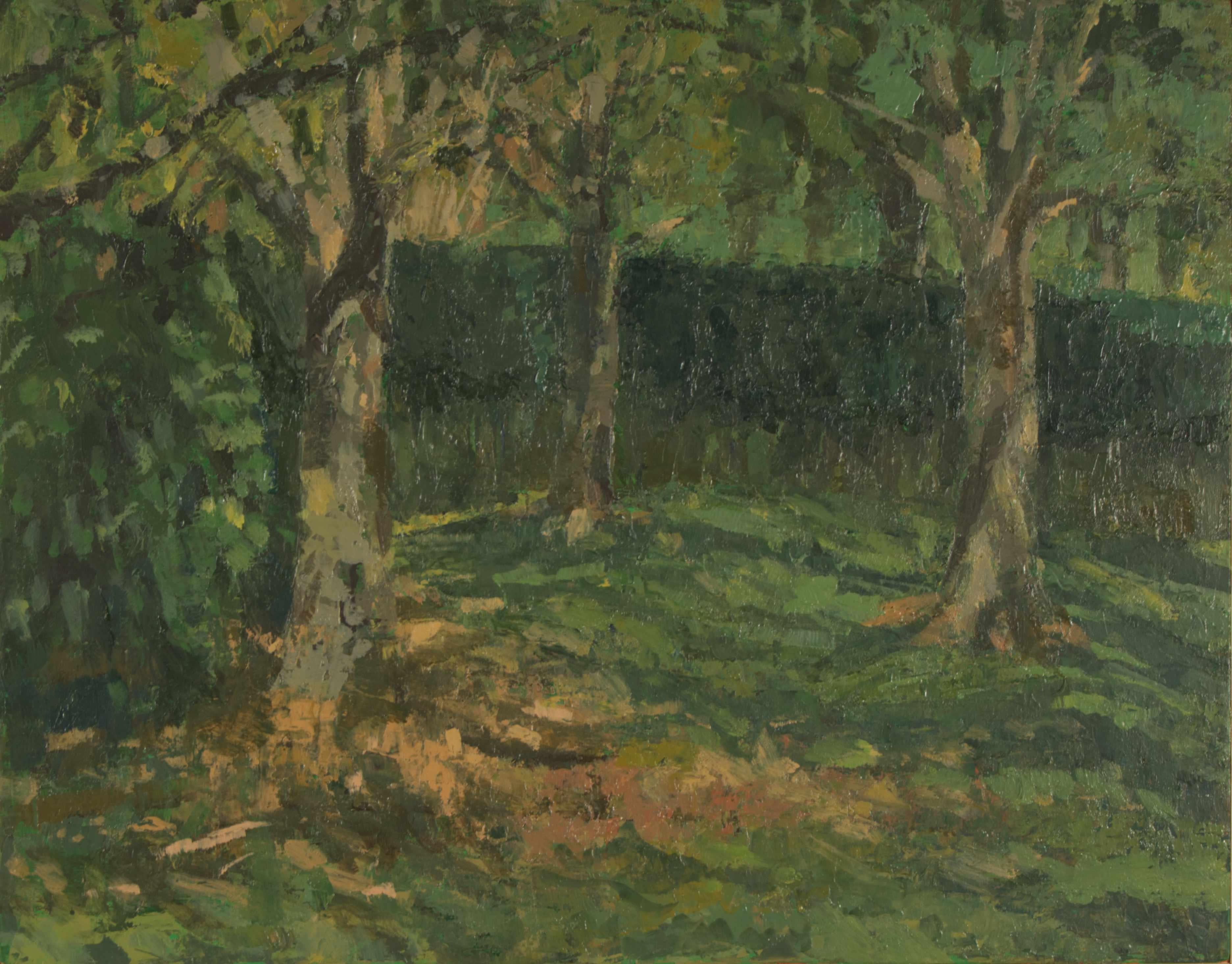 Chris Liberti Landscape Painting - Three Trees
