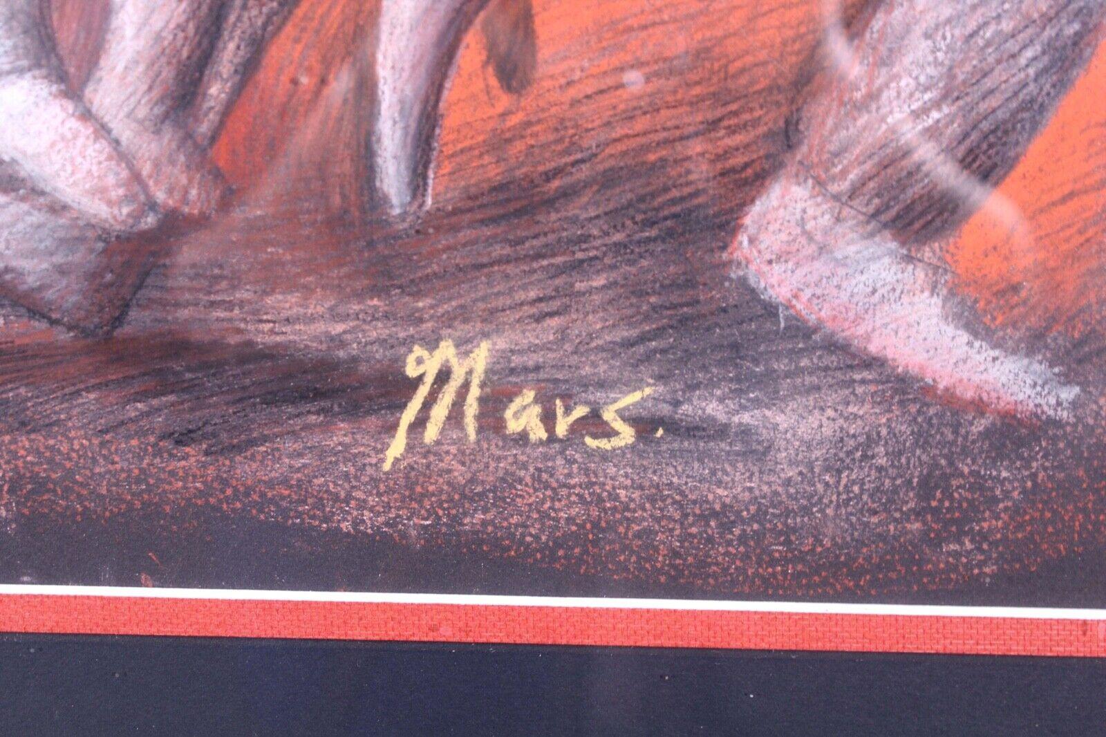 Chris Mars Bug People 1991 Signed Contemporary Pastel Drawing Framed For Sale 2