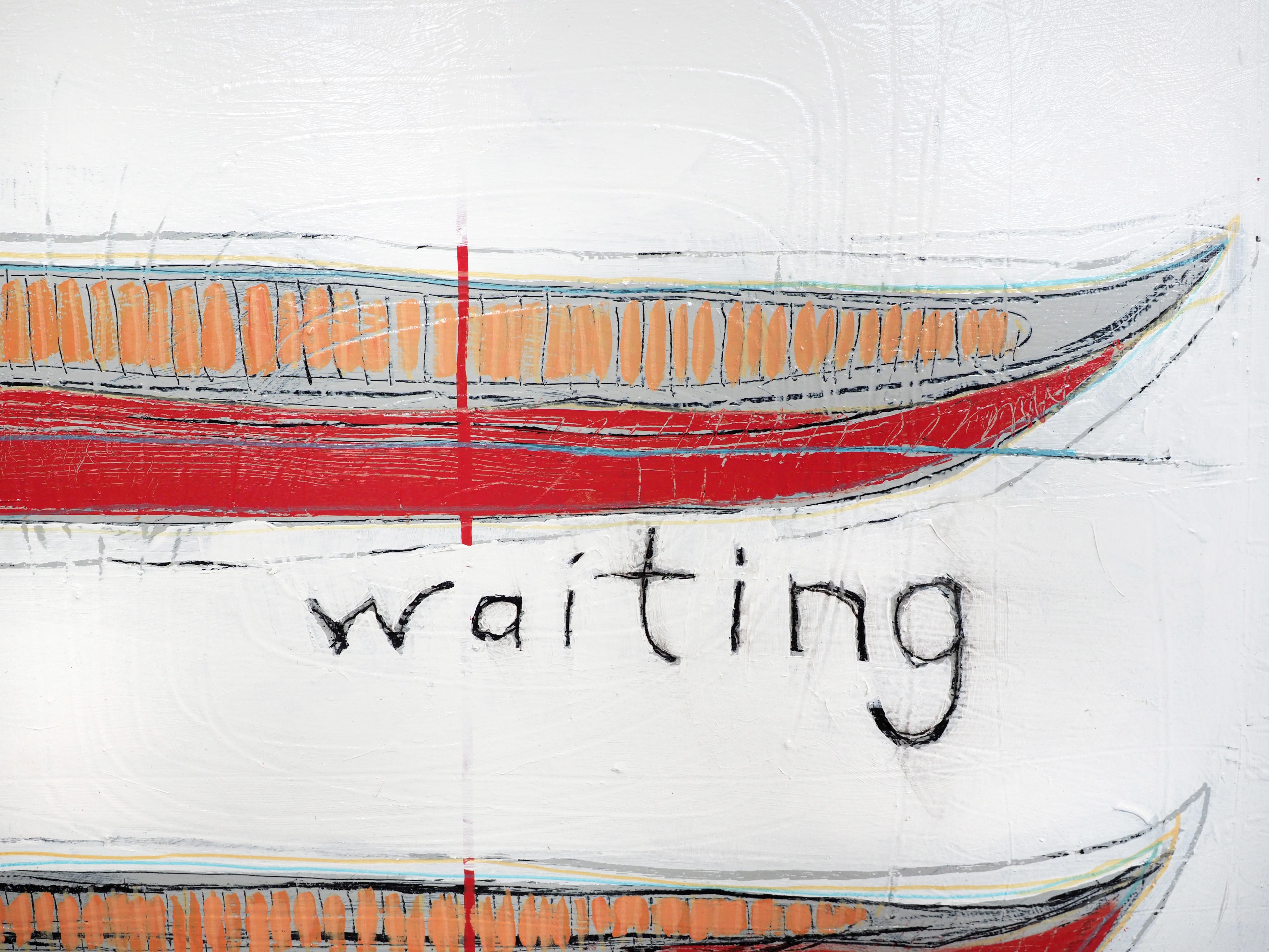 Manifest - Waiting - Contemporary Painting by Chris McAdoo