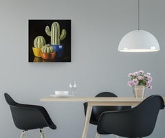 Ceramic Cacti - original still life realism contemporary artwork