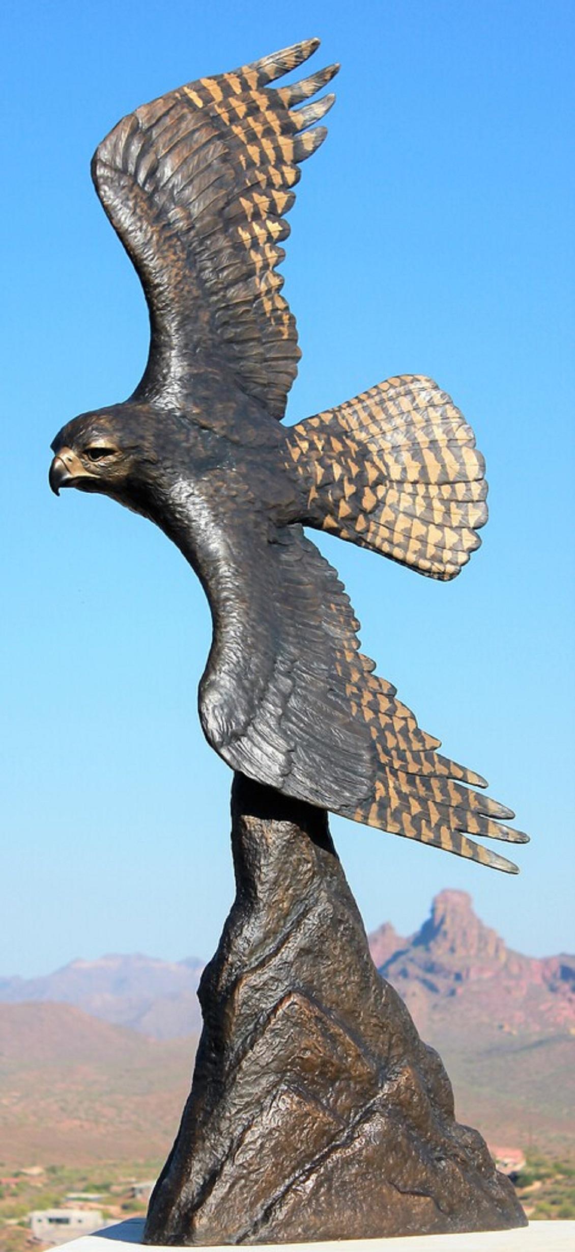 Un rayo azul - Sculpture de Chris Navarro