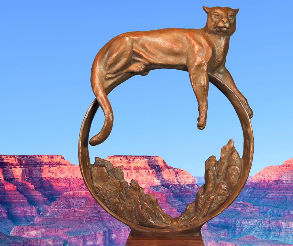 Chat du canyon