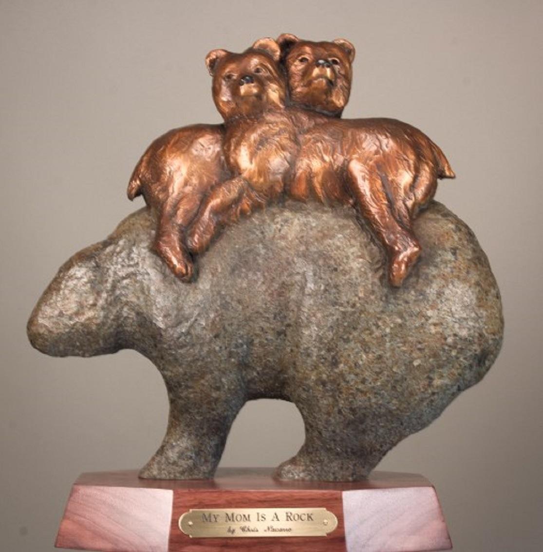My Mom is a Rock - Sculpture by Chris Navarro