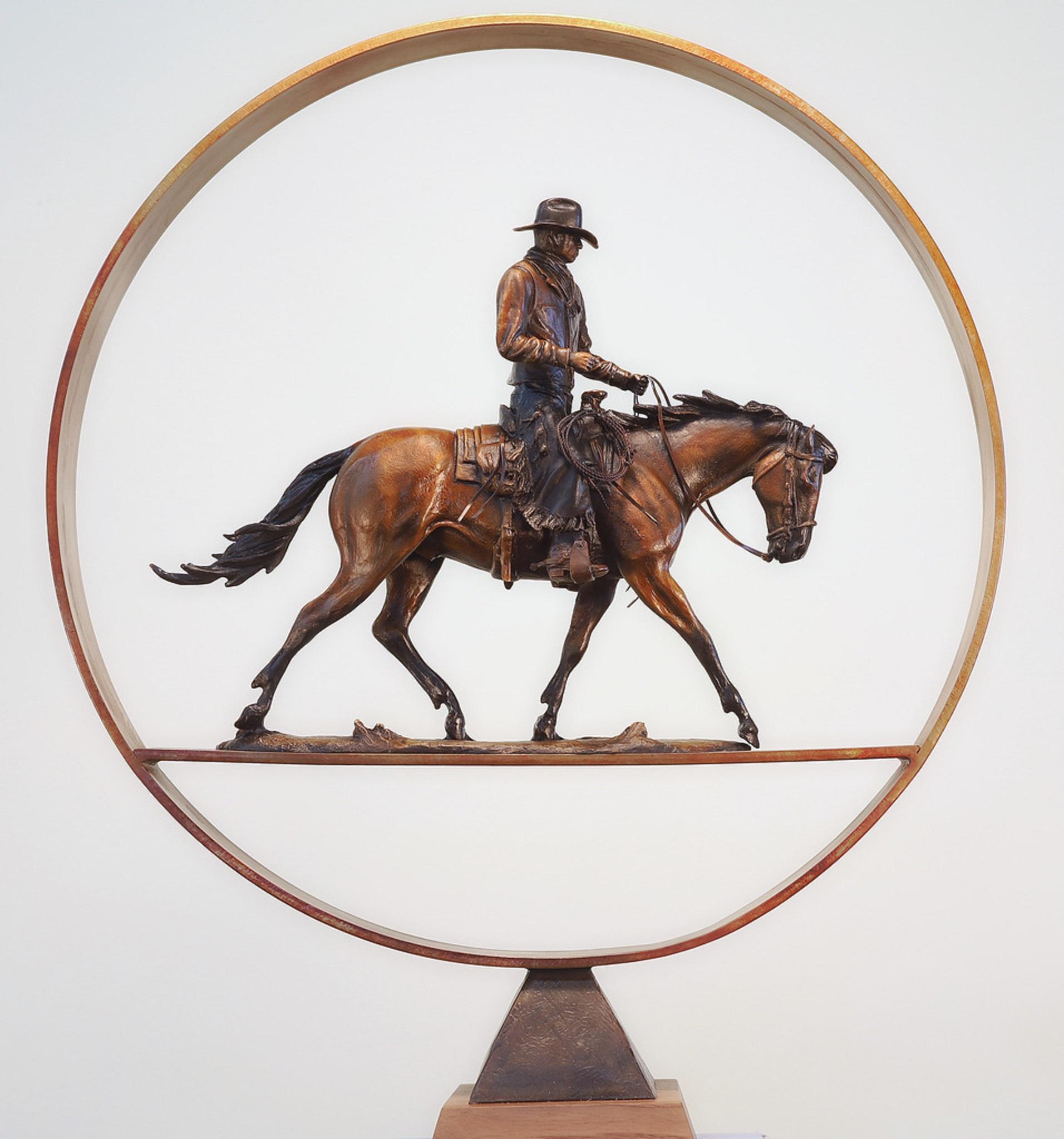 Ride for the Brand - Sculpture by Chris Navarro
