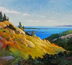 Maine-Landschaft, Blick auf Bar Harbor, Maine