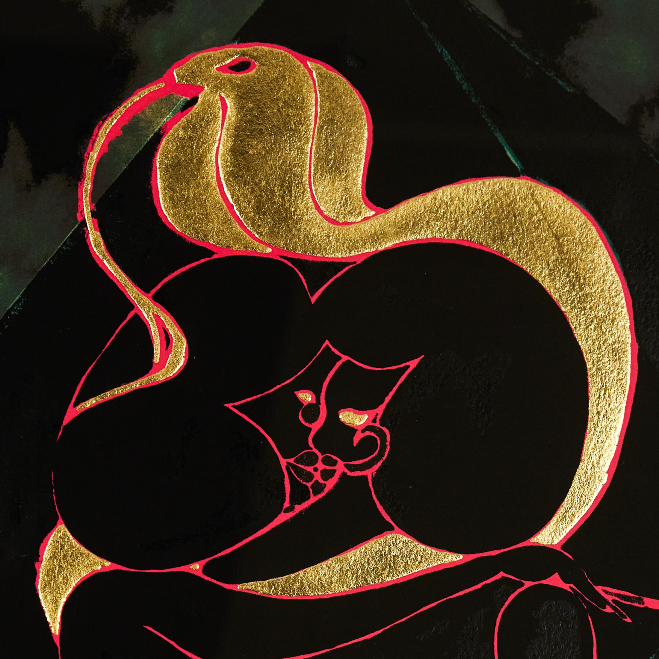 Afro Lunar Lovers II - Contemporary Print by Chris Ofili