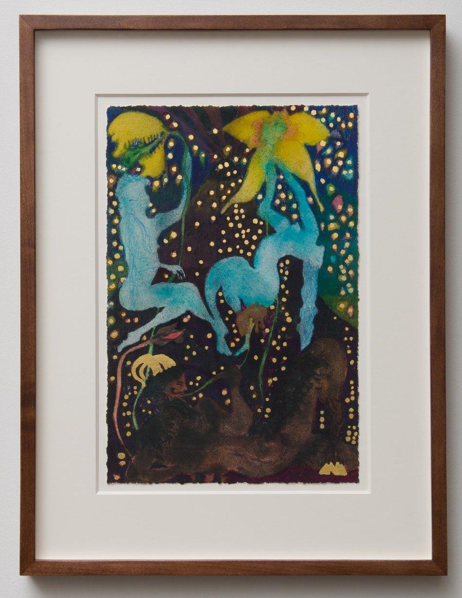 Chris Ofili Abstract Print - Afternoon with la Soufrière (Prelude 4)