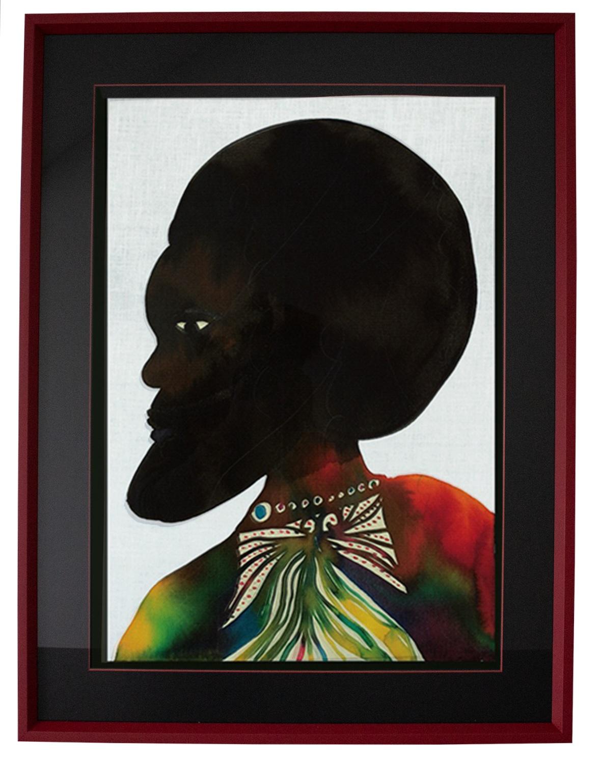 Chris Ofili – „Afromuse Couple“ – einzigartiger gerahmter digitaler Druck – Auflage 2014 im Angebot 2