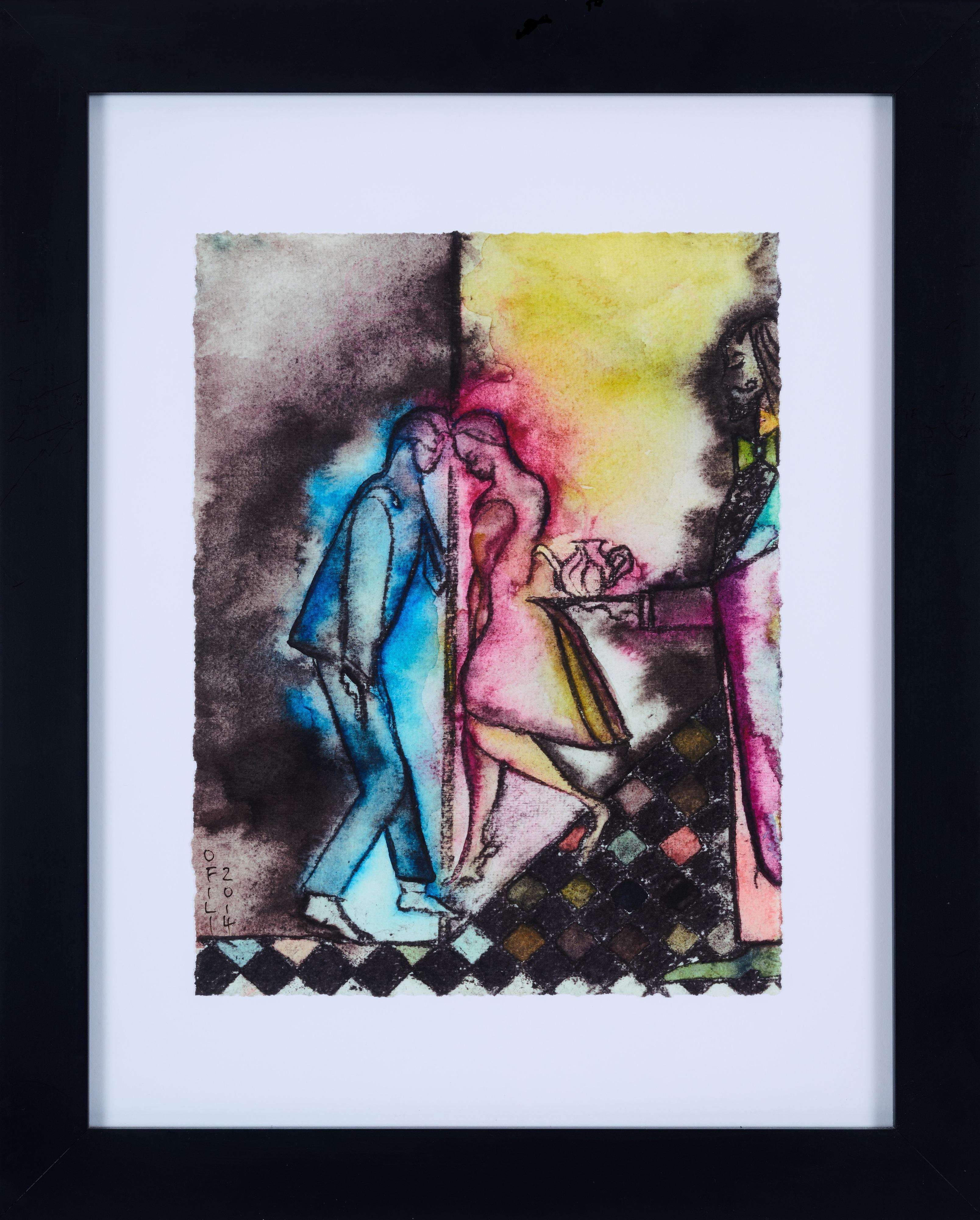 Chris Ofili
Mali Memory (Tea Dance), 2014
Archival pigment print on Arches Aquarelle cotton rag paper wit deckled edges
hand-signed and dated
25.4 x 20.3 cm - sheet
41 x 33 cm - framed
Edition of 500