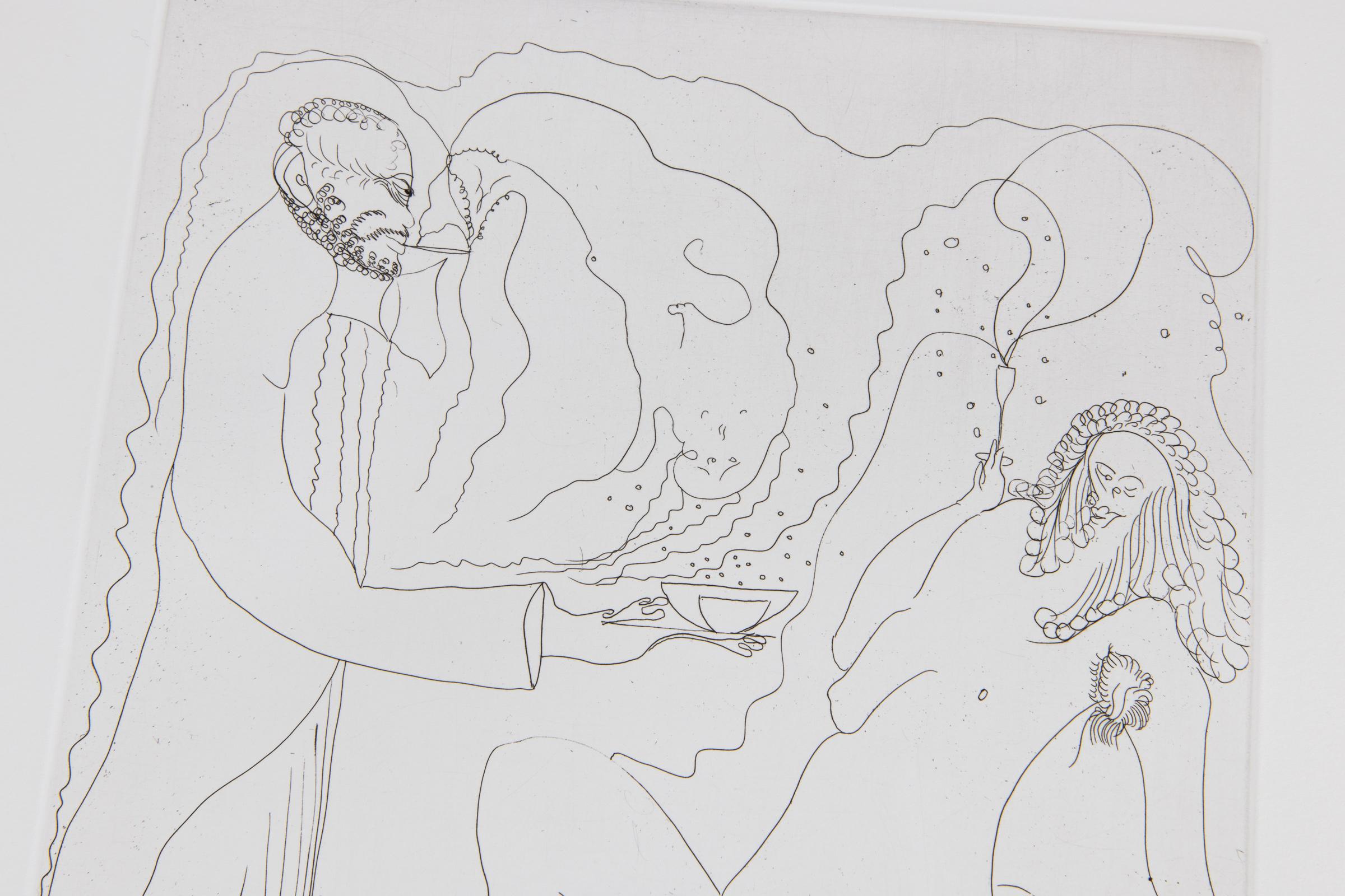 Chris Ofili, Junto a la piscina: Aguafuerte sobre papel tejido, Arte contemporáneo, Impresión firmada en venta 4