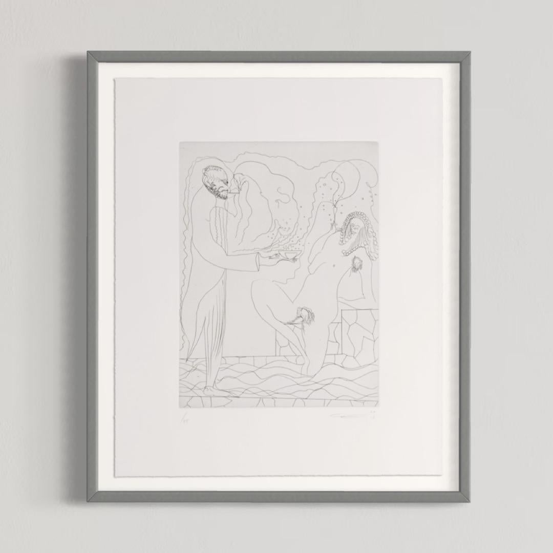 Chris Ofili, Junto a la piscina: Aguafuerte sobre papel tejido, Arte contemporáneo, Impresión firmada en venta 5