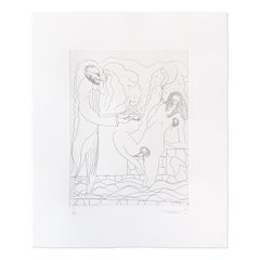 Chris Ofili, Poolside: Etching on wove paper, Contemporary Art, Signed Print