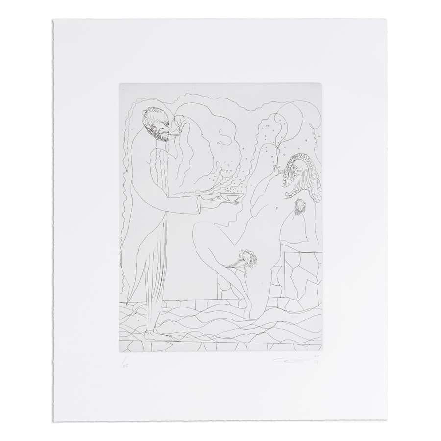 Chris Ofili, Poolside: Etching on wove paper, Contemporary Art, Signed Print