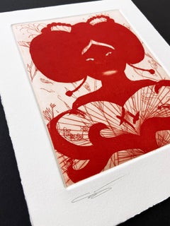 Chris Ofili, Senza titolo - 2000, acquaforte acquatinta e puntasecca firmata, British Art