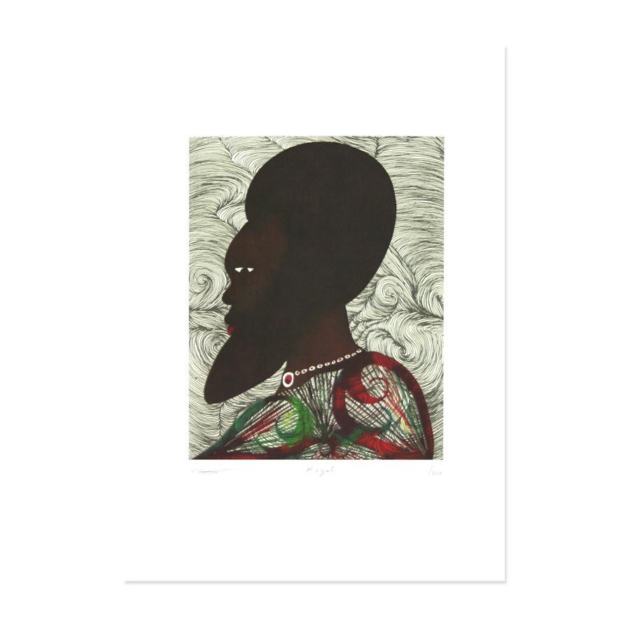 Chris Ofili Interior Print - Regal, Contemporary Art, Young British Artist, YBA, 21st Century, Contemporary
