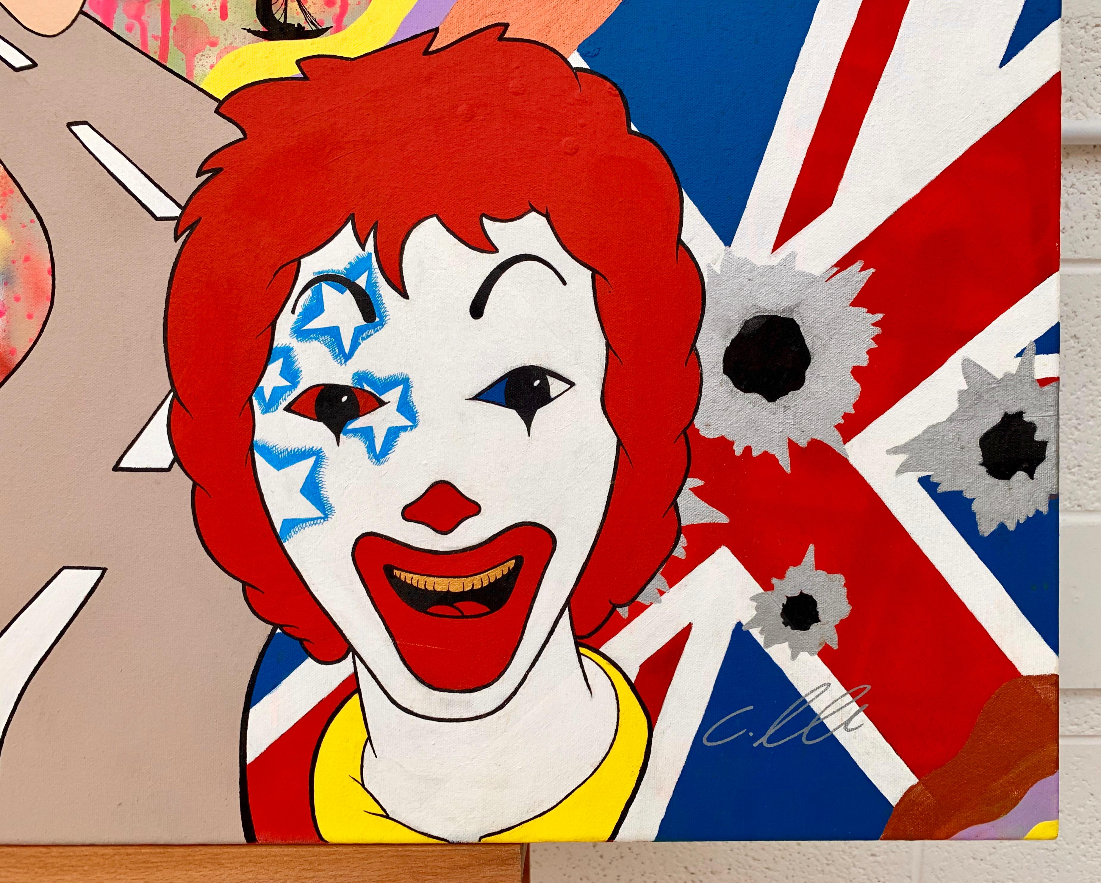 McFuture Colourful Manga Cartoon Pop Art by Young British Urban Graffiti Artist 2