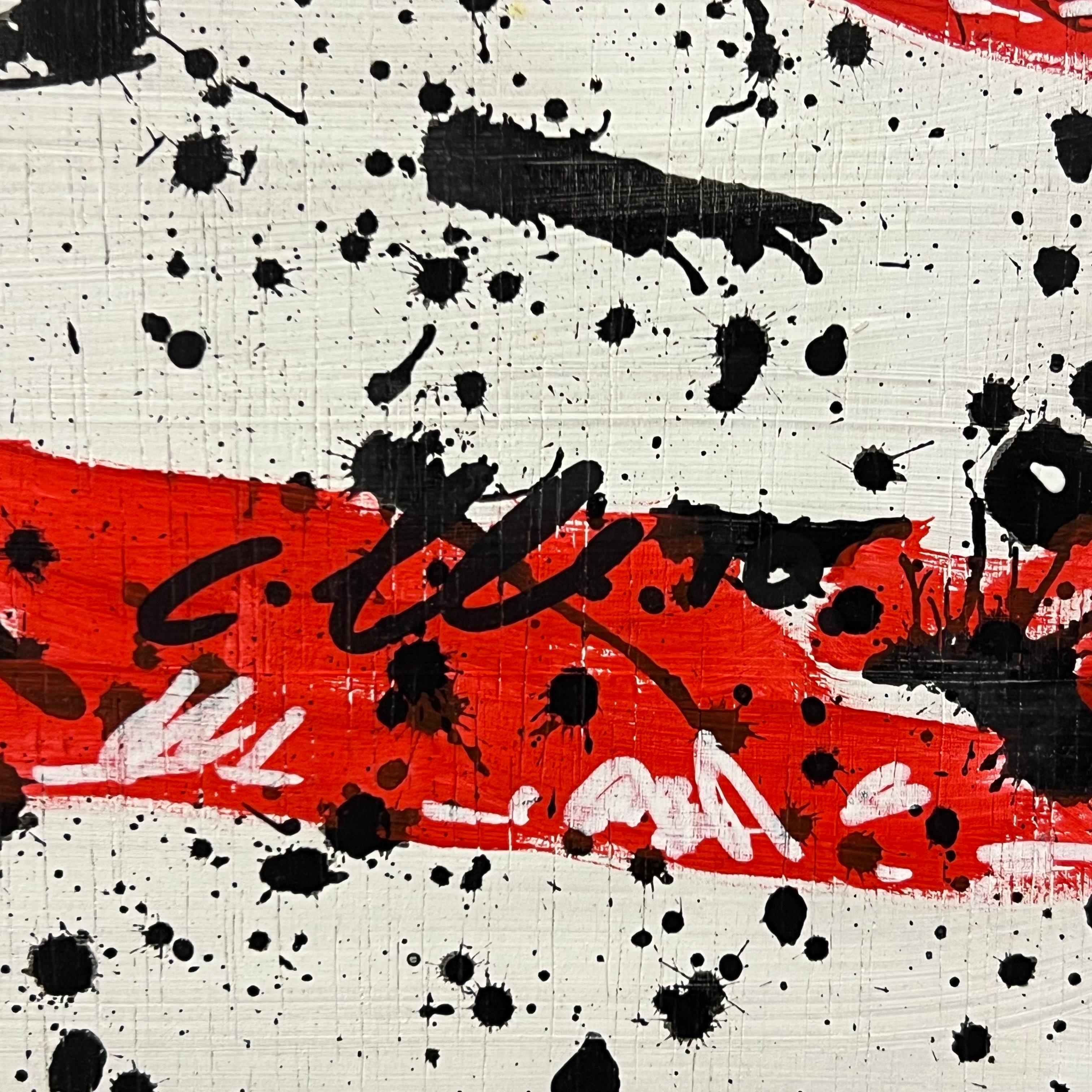 Peinture Stars & Stripes intitulée « A Bit Rich » par un artiste graffiti britannique 4